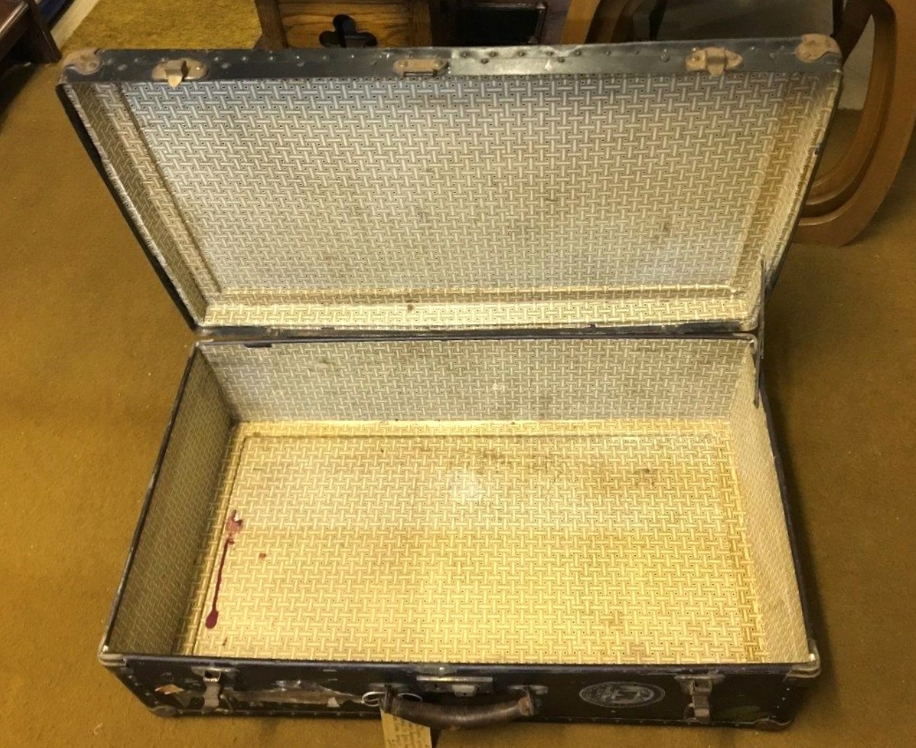 Vintage Carson Baggage "Rigidon" Suitcase