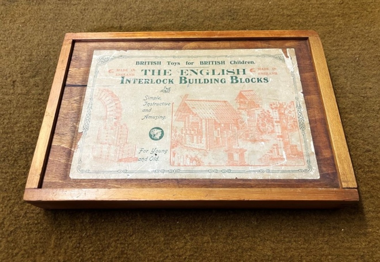 Vintage The English Interlock Building Blocks