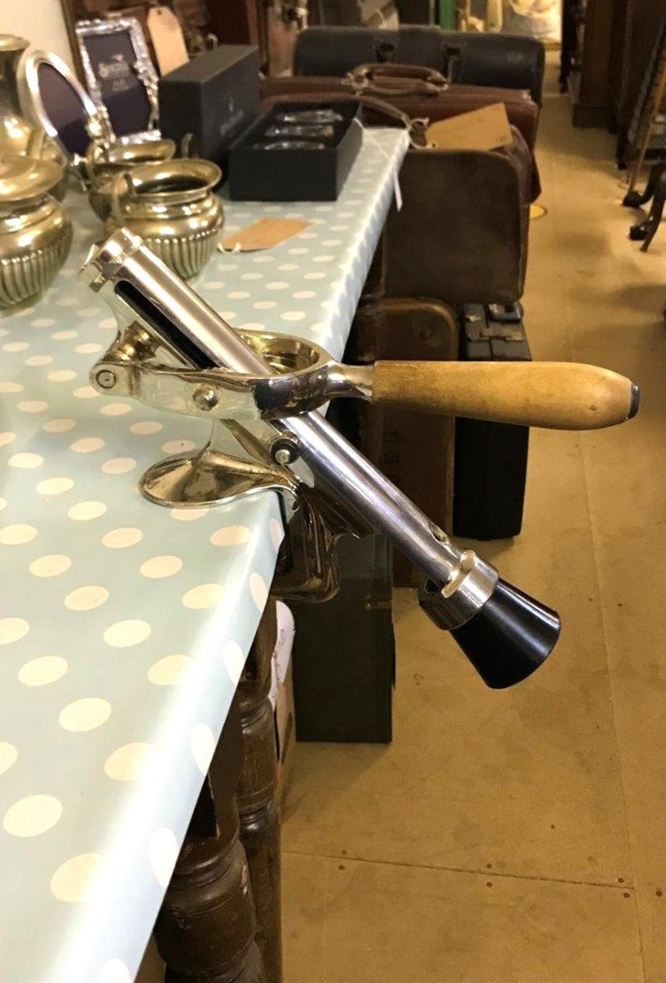 Vintage RAPID Corkscrew Table / Shelf Mount Wine Bottle Opener