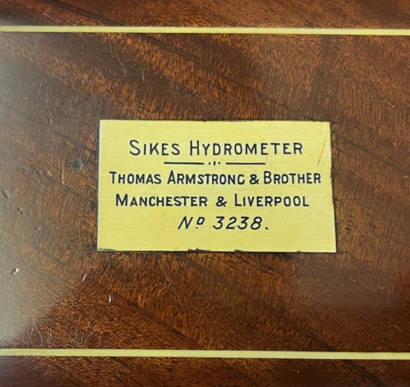 Antique Sikes Hydrometer Retailed by Thomas Armstrong & Brother Manchester & Liverpool