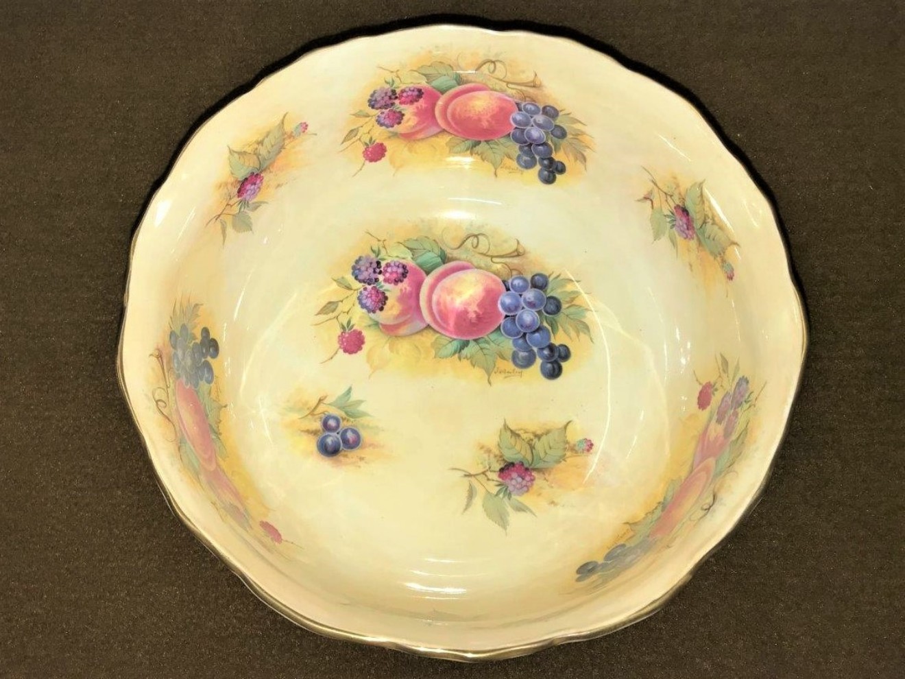 Crown Staffordshire Bowl “Orchard Glory”