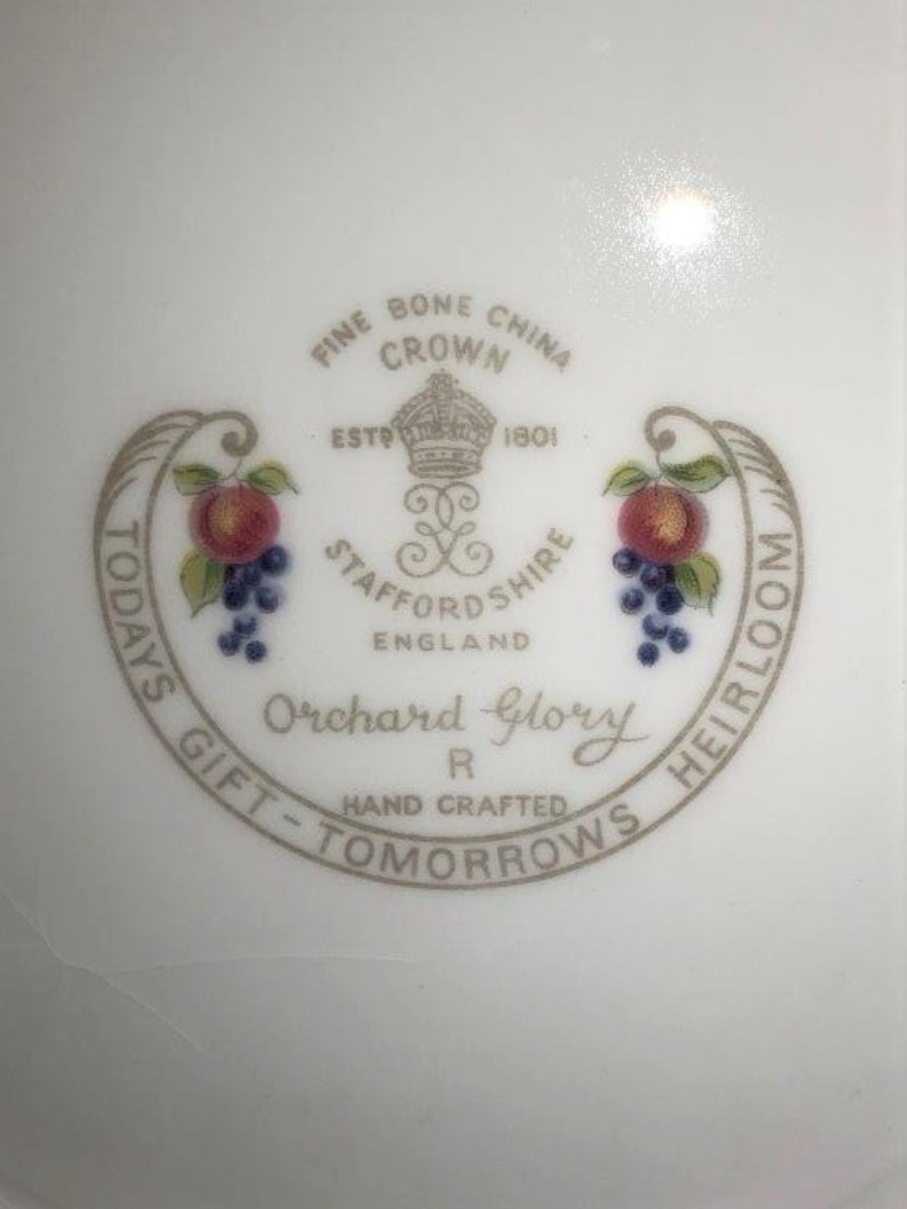 Crown Staffordshire Bowl “Orchard Glory”