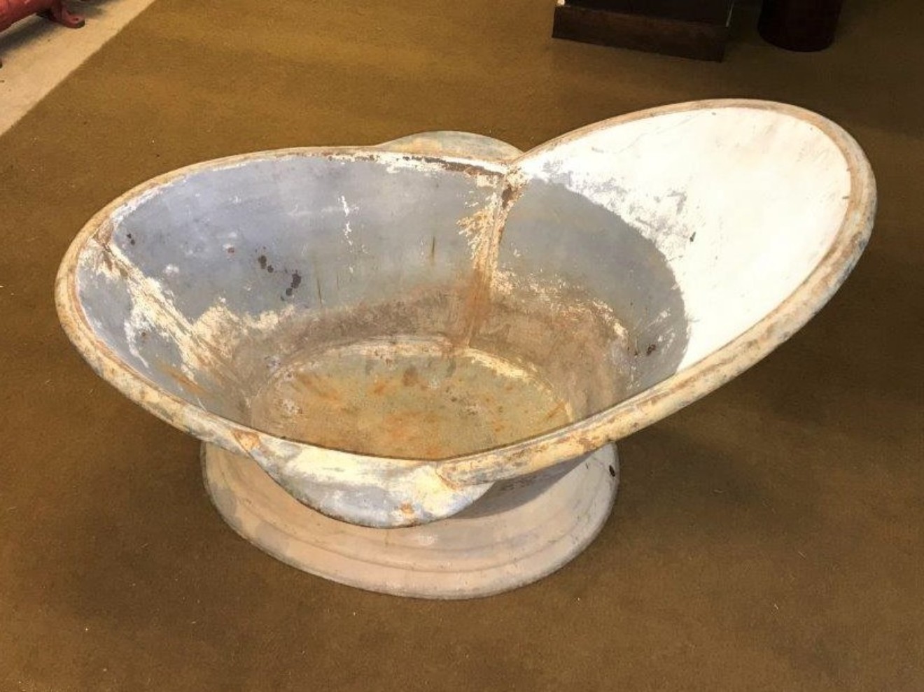 Victorian Pressed Tin Hip Bath