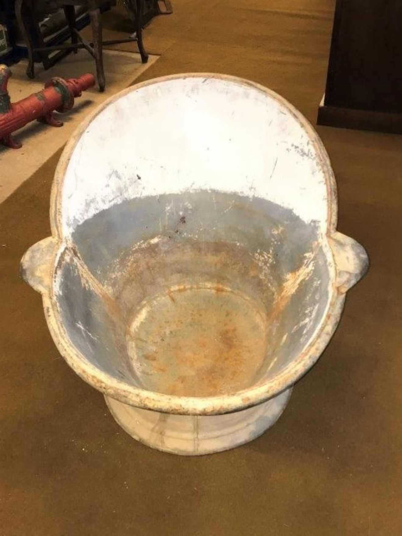 Victorian Pressed Tin Hip Bath