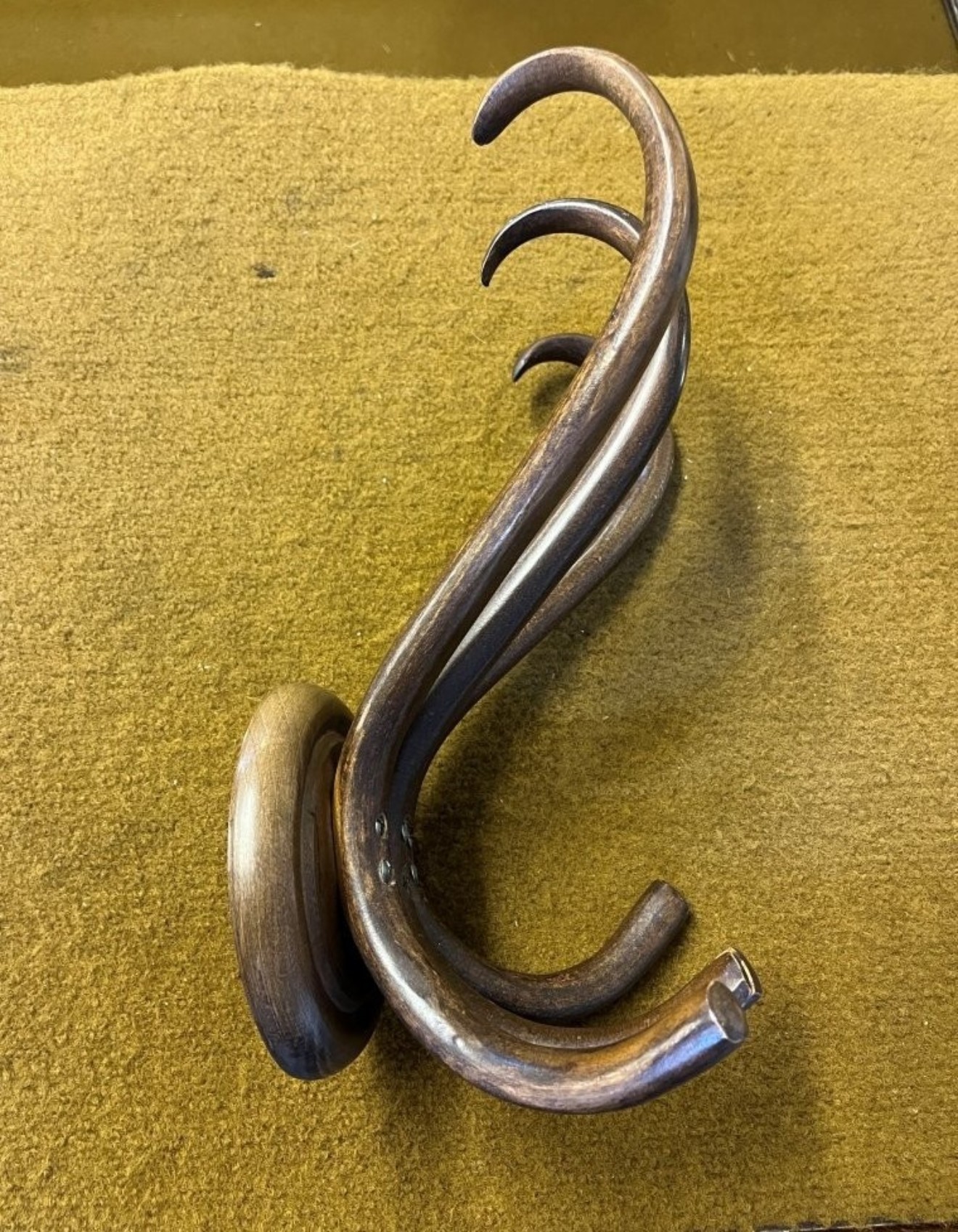 Vintage Thonet Style Wall Mounted Bentwood Coat / Hat Rack