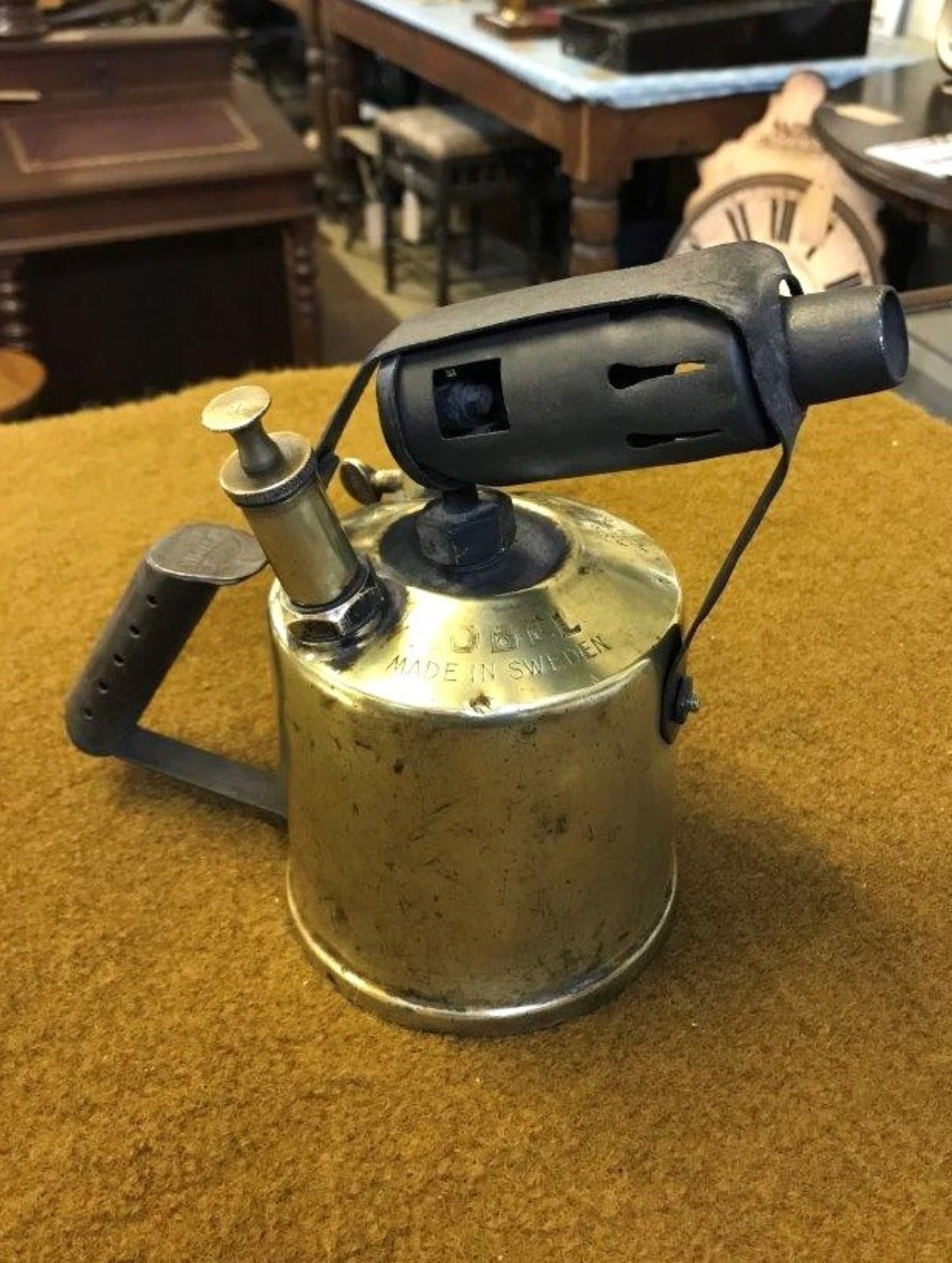 Vintage OPTIMUS Brass Paraffin Blow Torch/Lamp