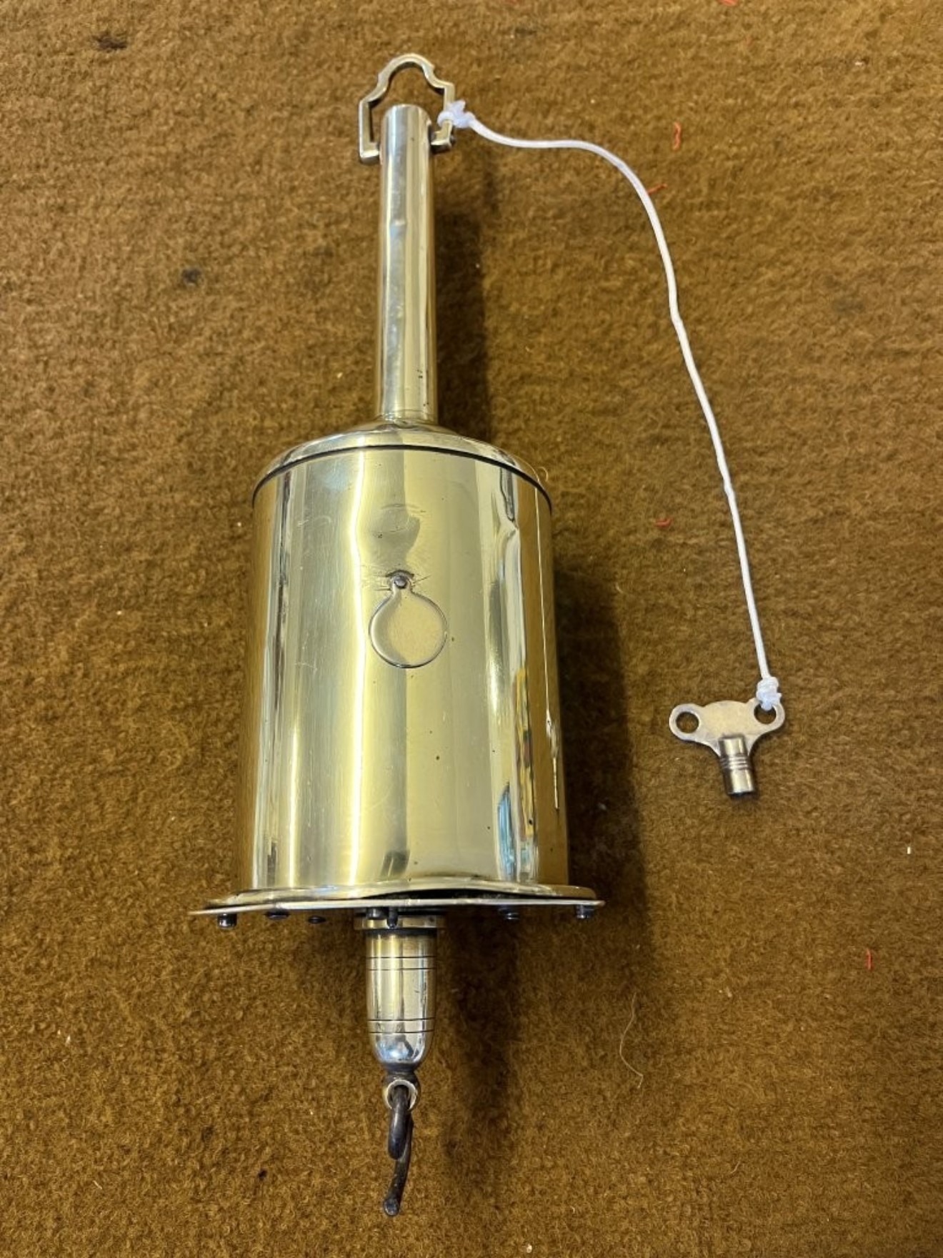 Antique Brass Spit Jack by Salter & Co
