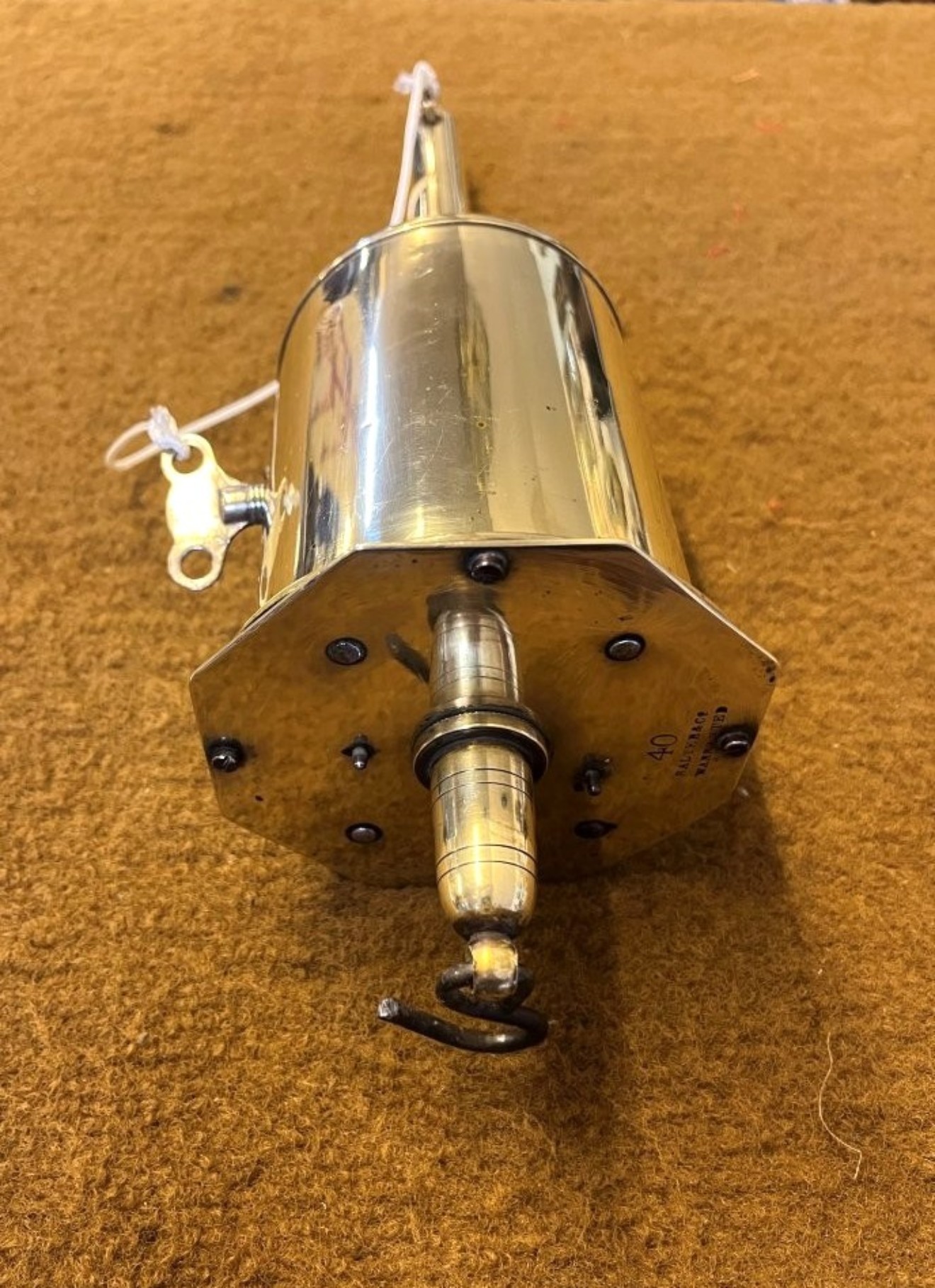 Antique Brass Spit Jack by Salter & Co