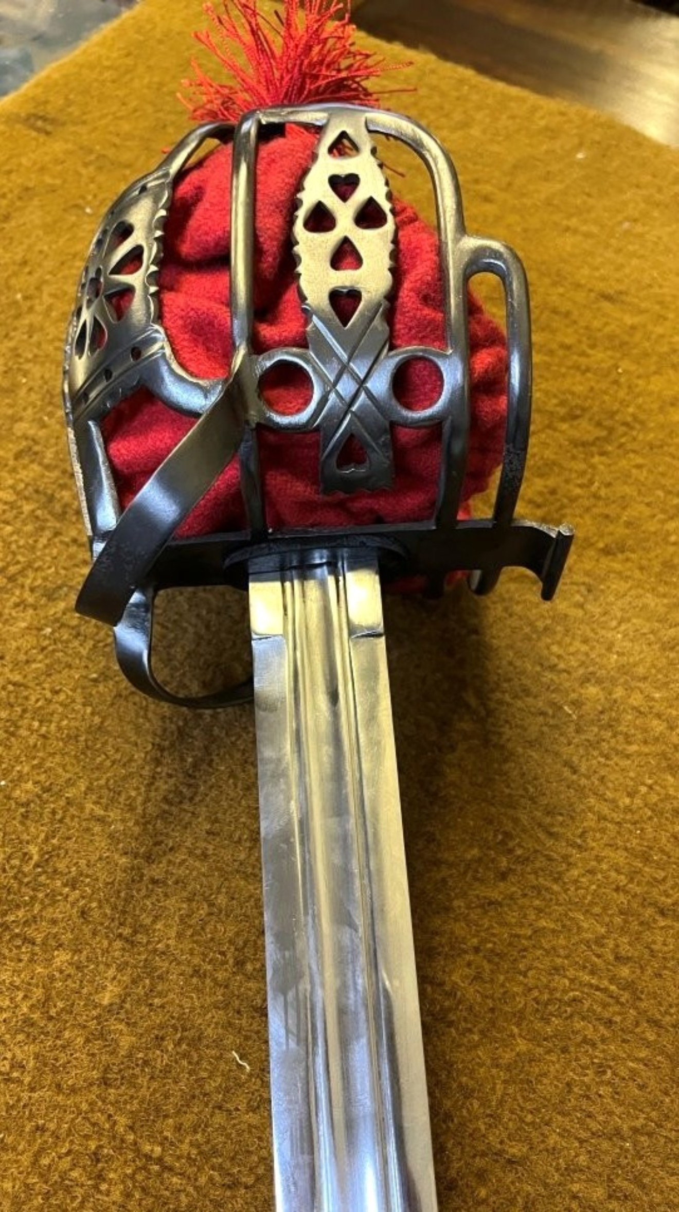 Replica Scottish 1828 Pattern Basket Hilt Broadsword and Scabbard