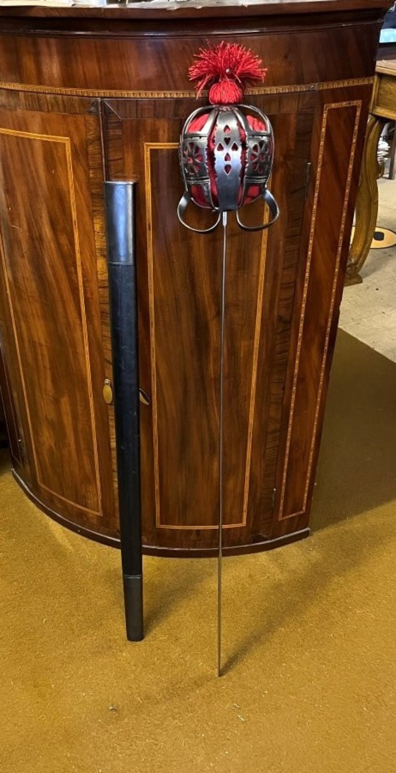 Replica Scottish 1828 Pattern Basket Hilt Broadsword and Scabbard