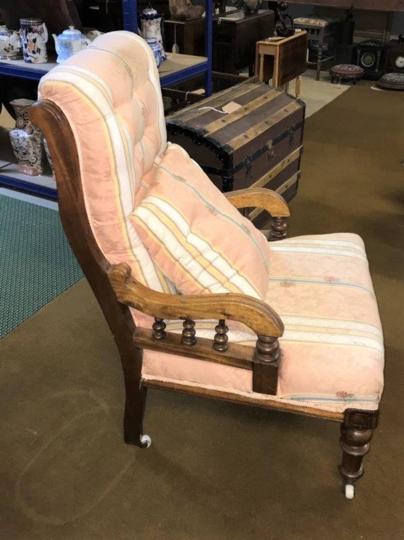 Victorian Button Back Armchair