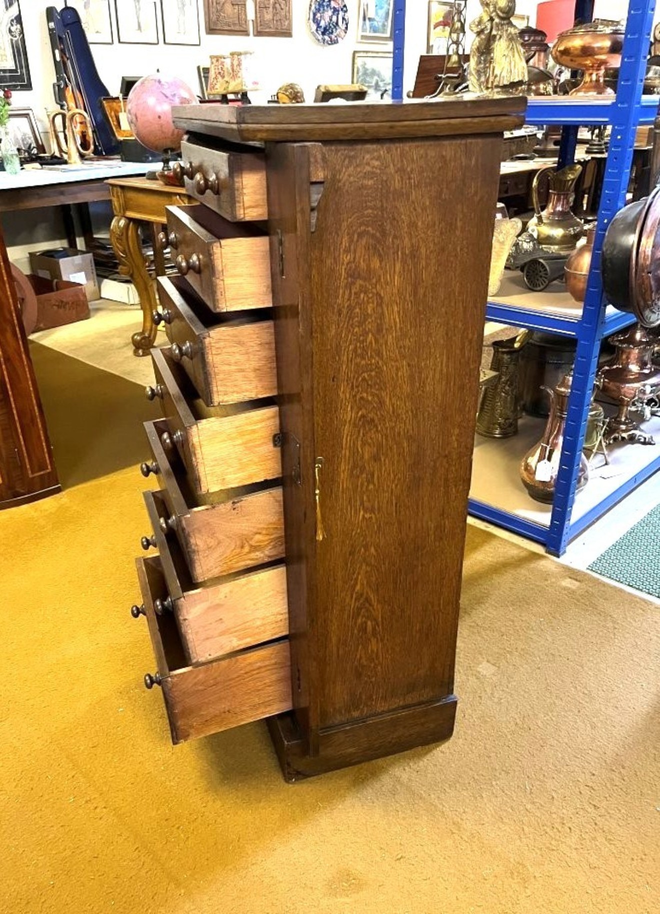 Antique Mahogany Wellington Chest