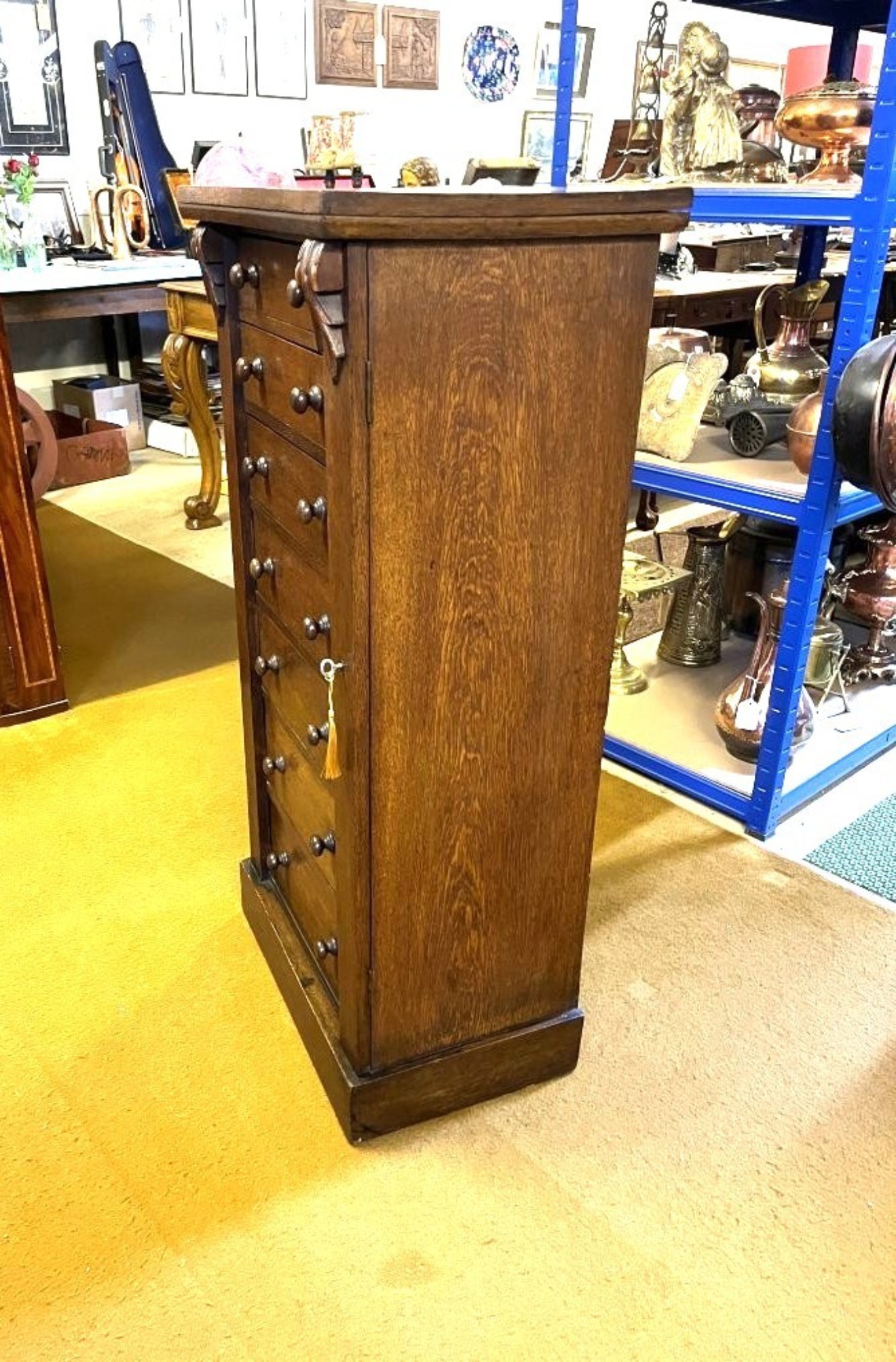 Antique Mahogany Wellington Chest
