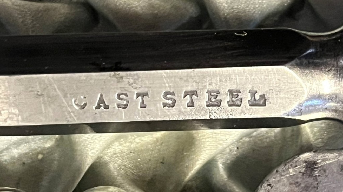 Antique Elkington & Co 5 Piece Stag Horn Handled Carving Set