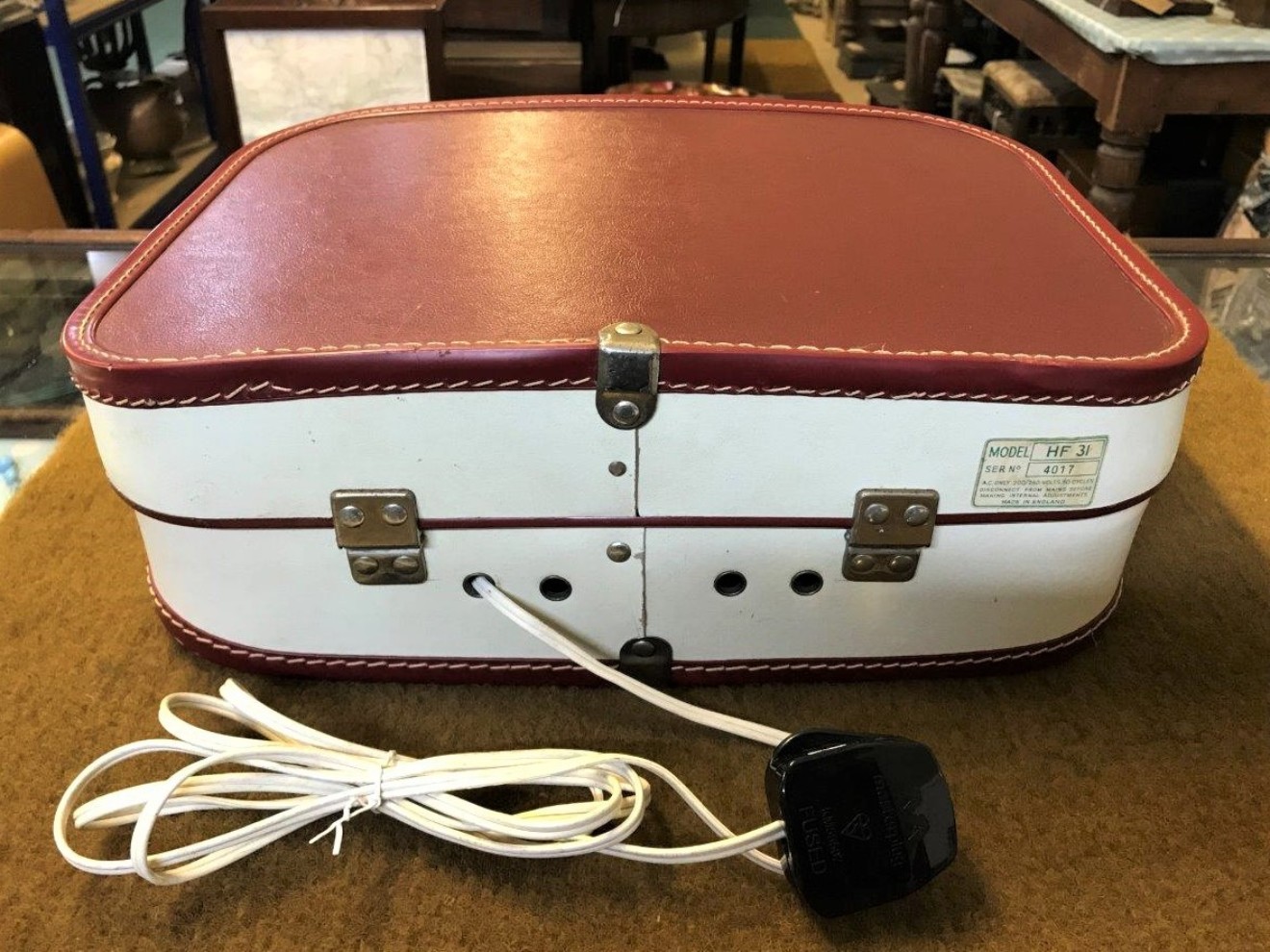 Fidelity Portable Record Player Model HF 31