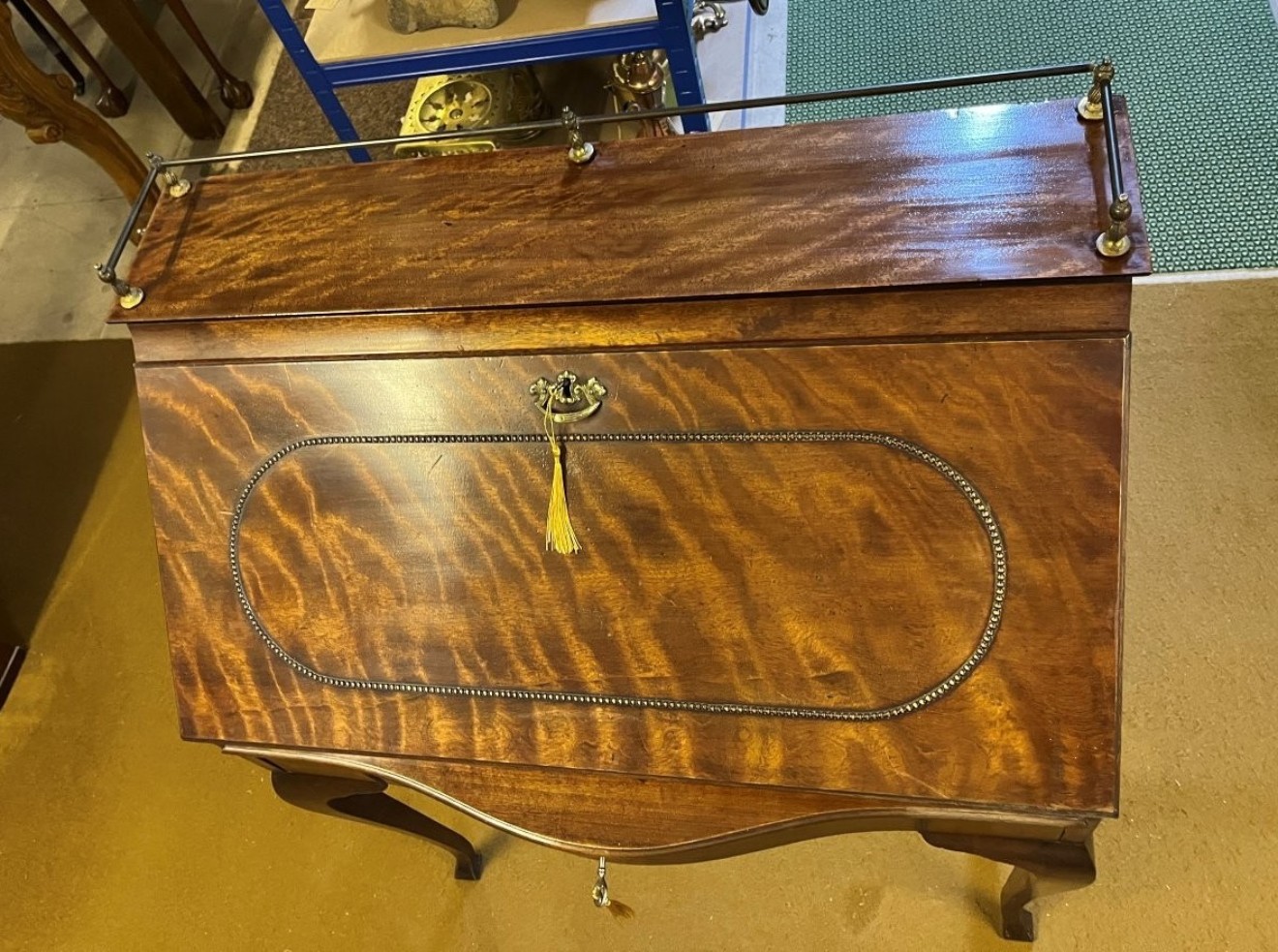 Antique French Mahogany "Bureau De Dame" Ladies Fall Front Writing Desk