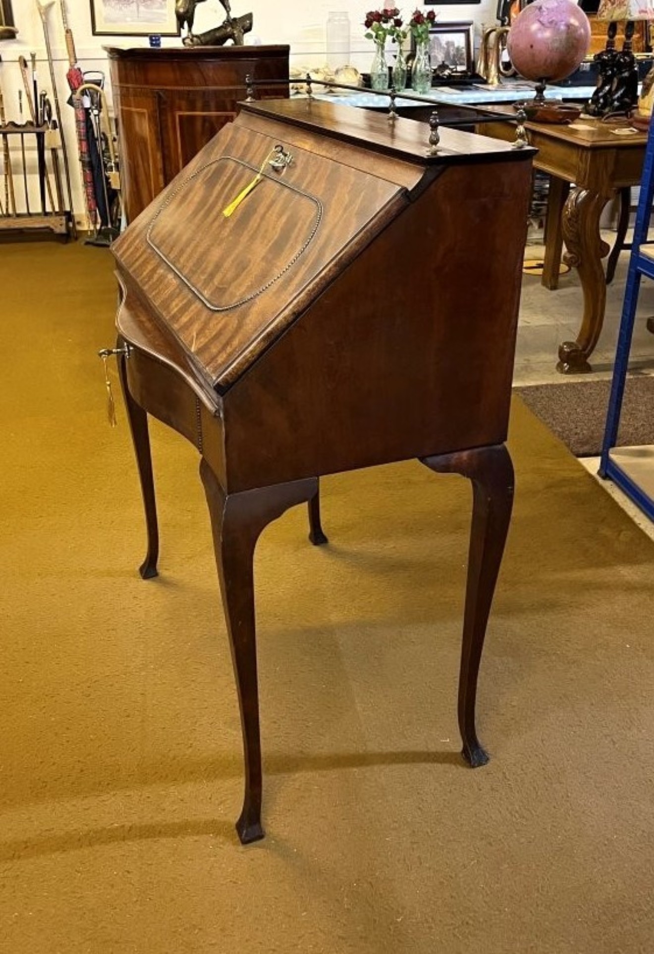 Antique French Mahogany "Bureau De Dame" Ladies Fall Front Writing Desk