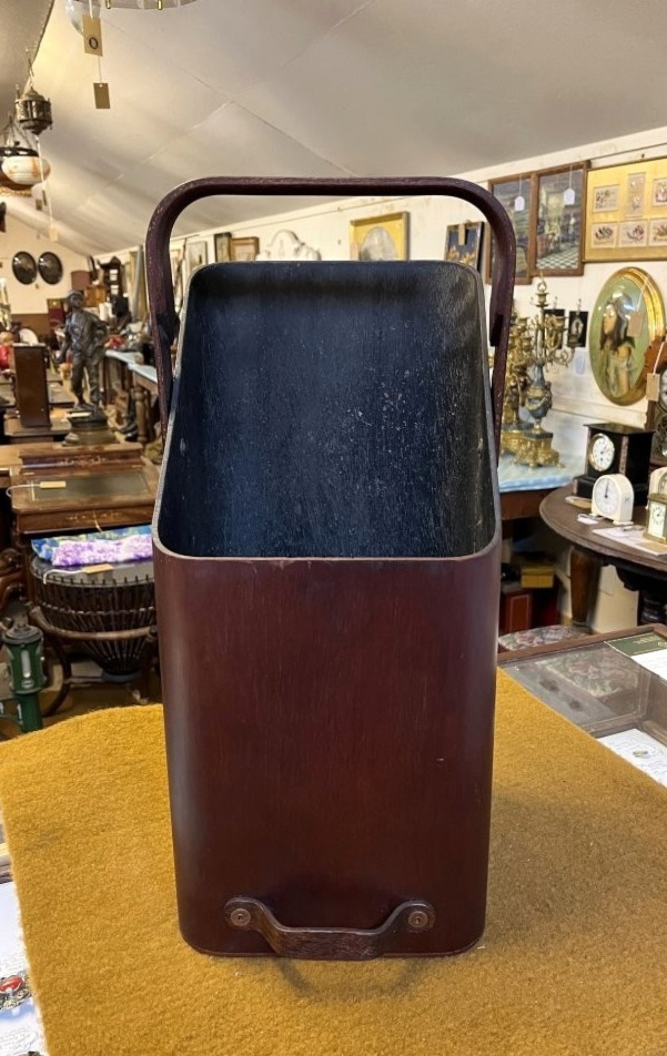 Vintage Mallod Bentwood Coal Scuttle