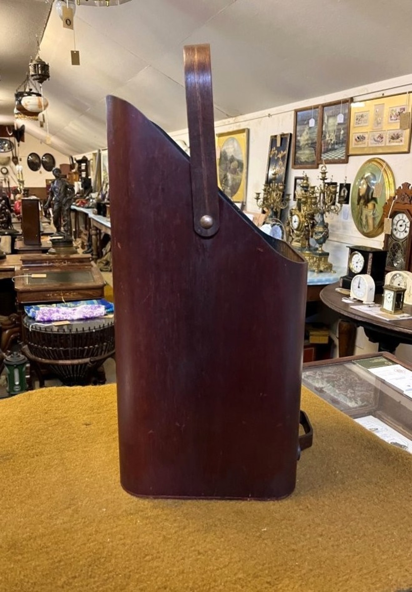 Vintage Mallod Bentwood Coal Scuttle