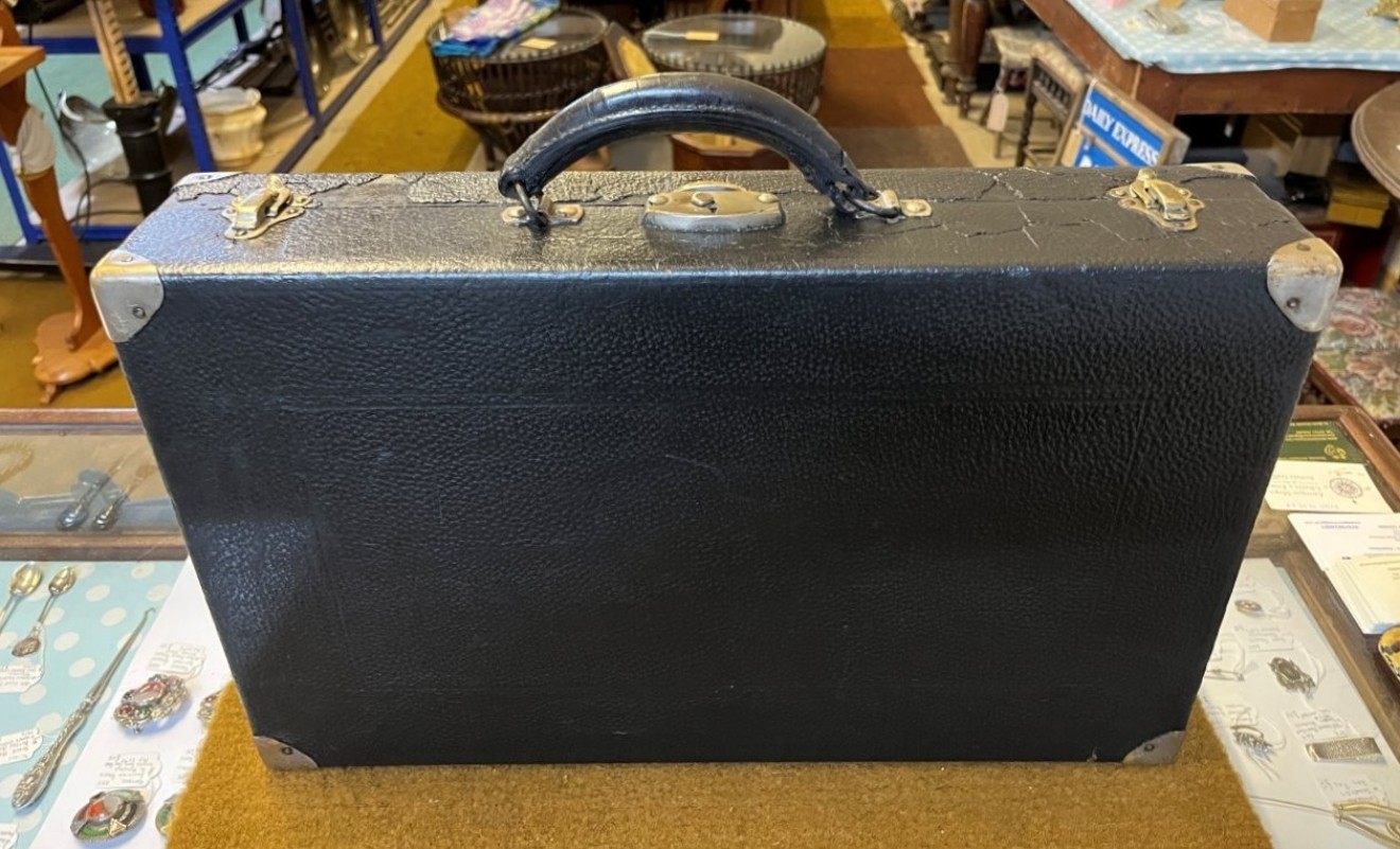 Antique Opticians Travelling Eye Testing Kit Complete with Trial Lenses and Adjustable Frame