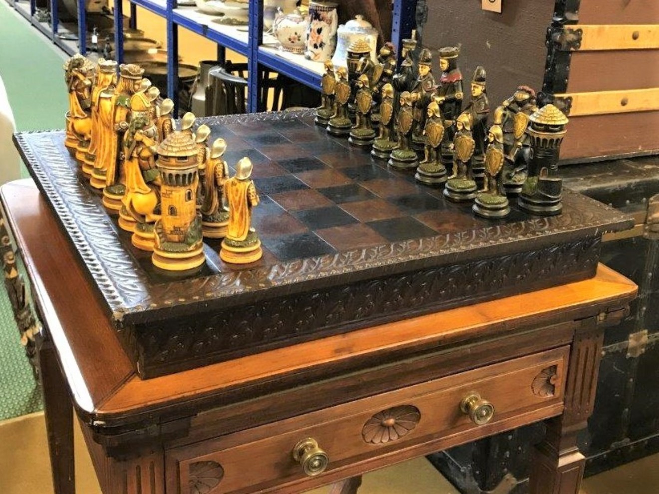 Leather Bound Chess Set