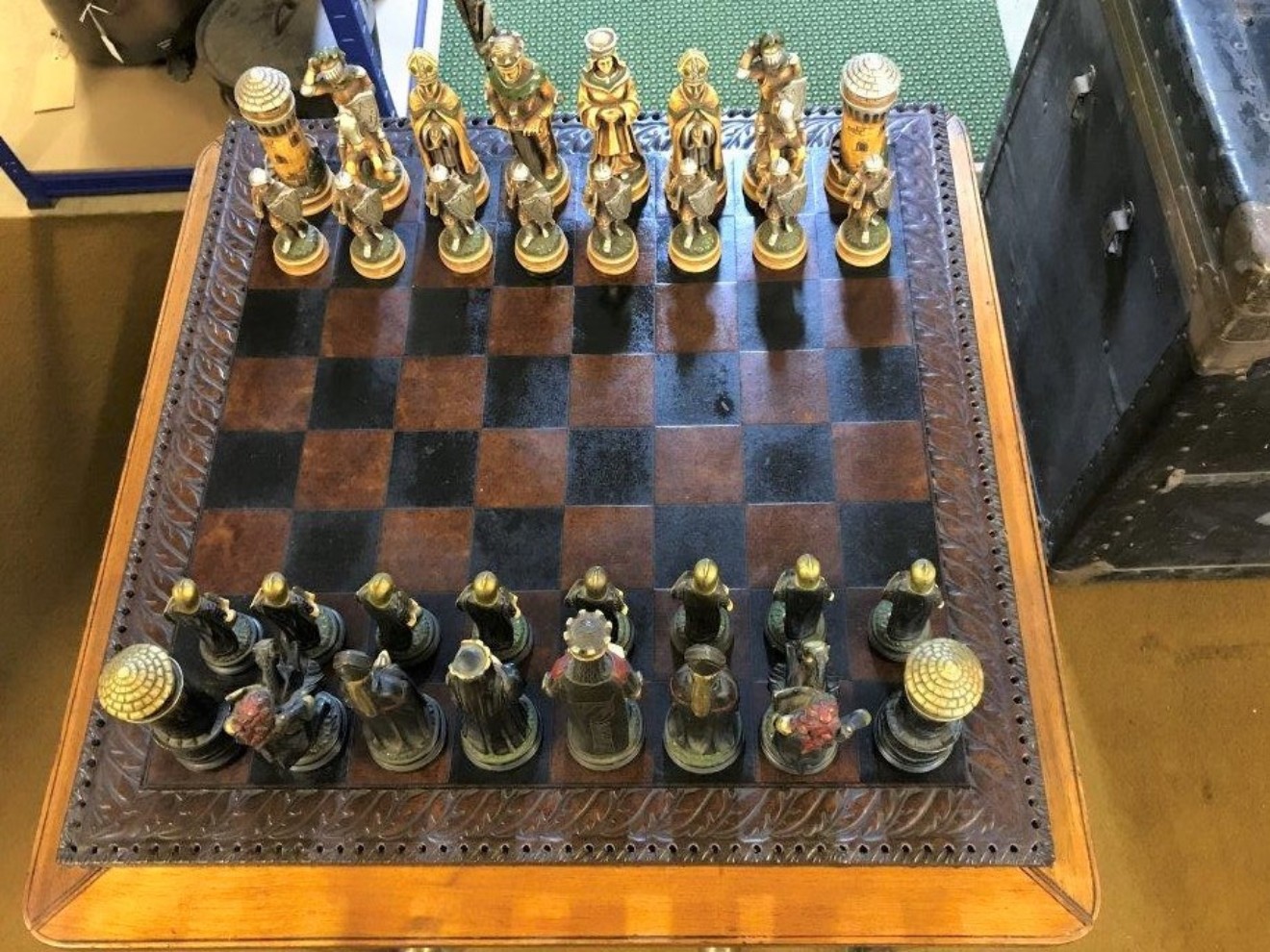 Leather Bound Chess Set