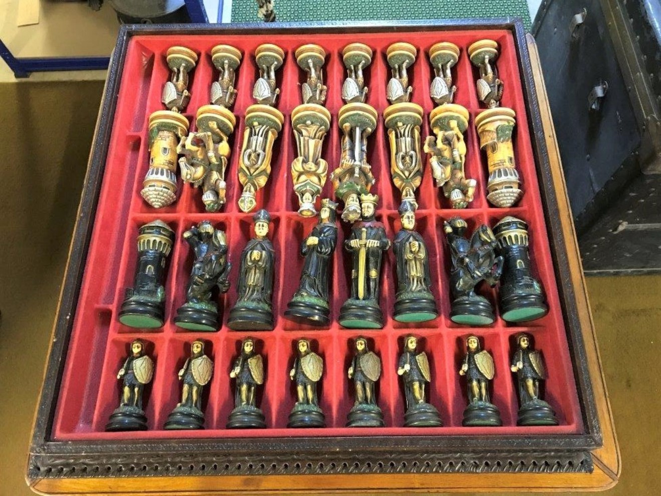 Leather Bound Chess Set
