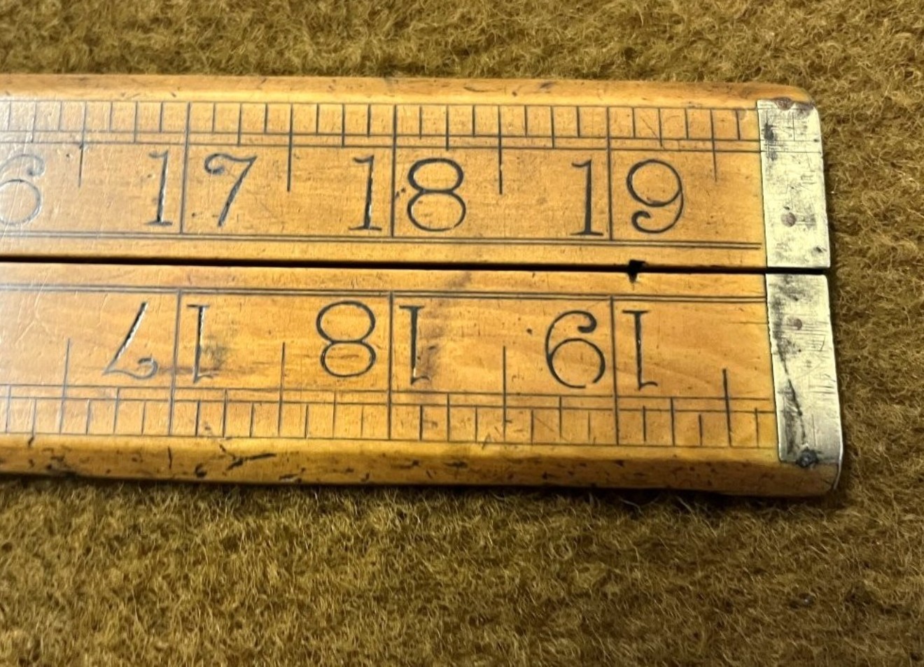 Rare Antique 20" Wooden Folding Set Square / Ruler By Z Belcher & Sons Makers Sheffield