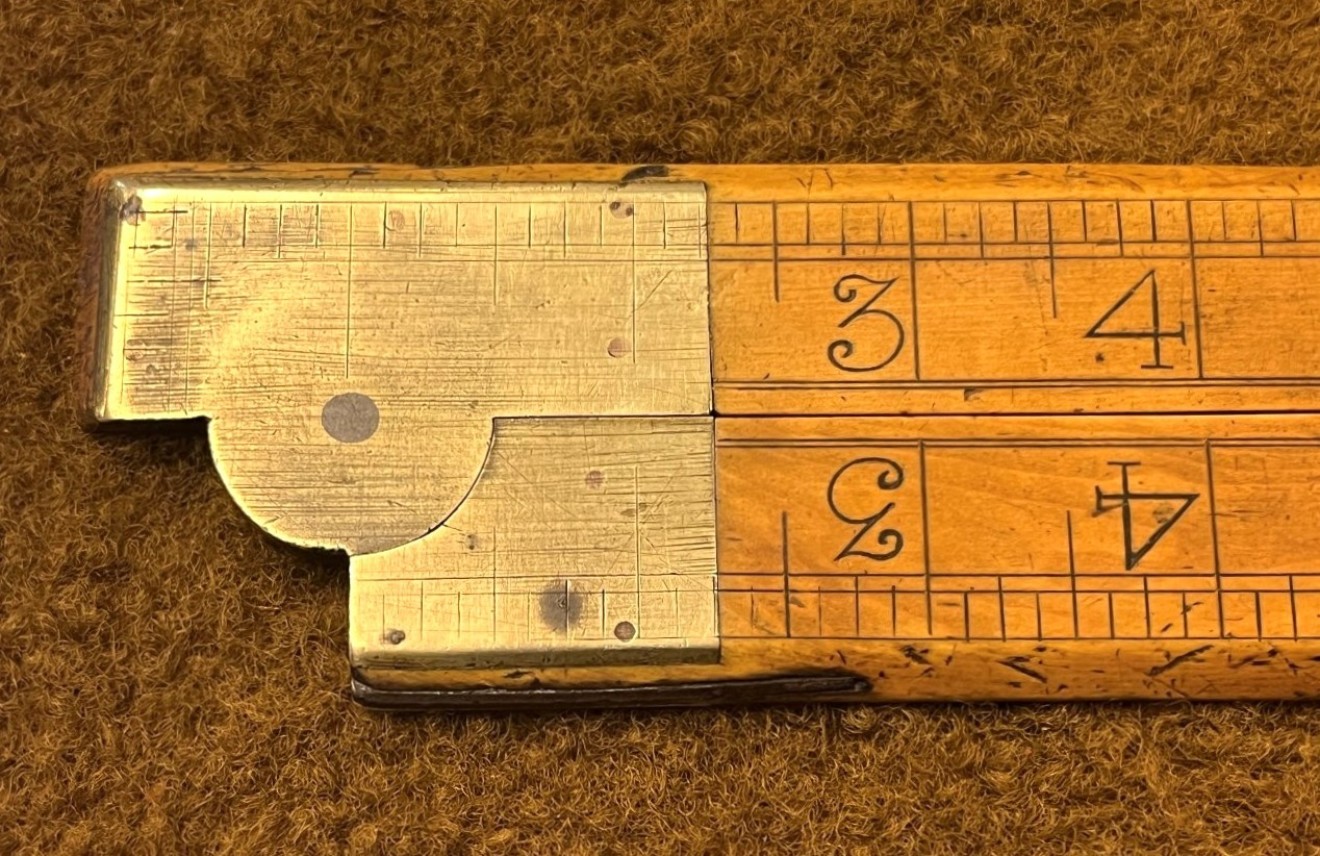 Rare Antique 20" Wooden Folding Set Square / Ruler By Z Belcher & Sons Makers Sheffield