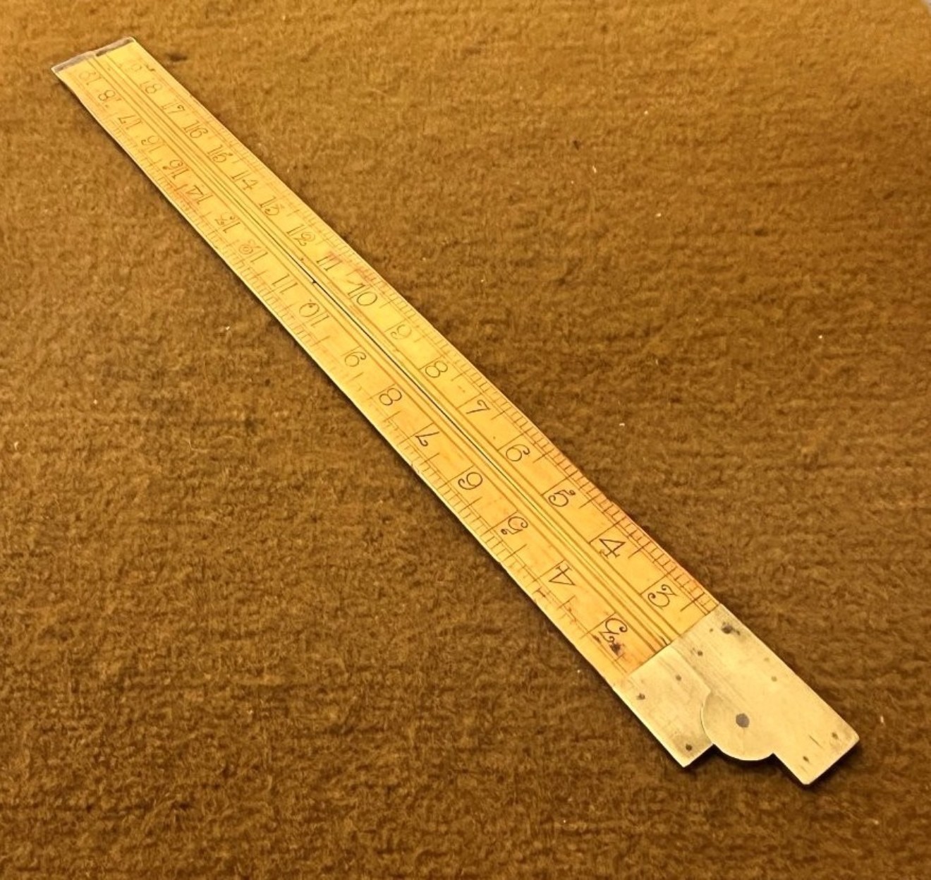 Rare Antique 20" Wooden Folding Set Square / Ruler By Z Belcher & Sons Makers Sheffield