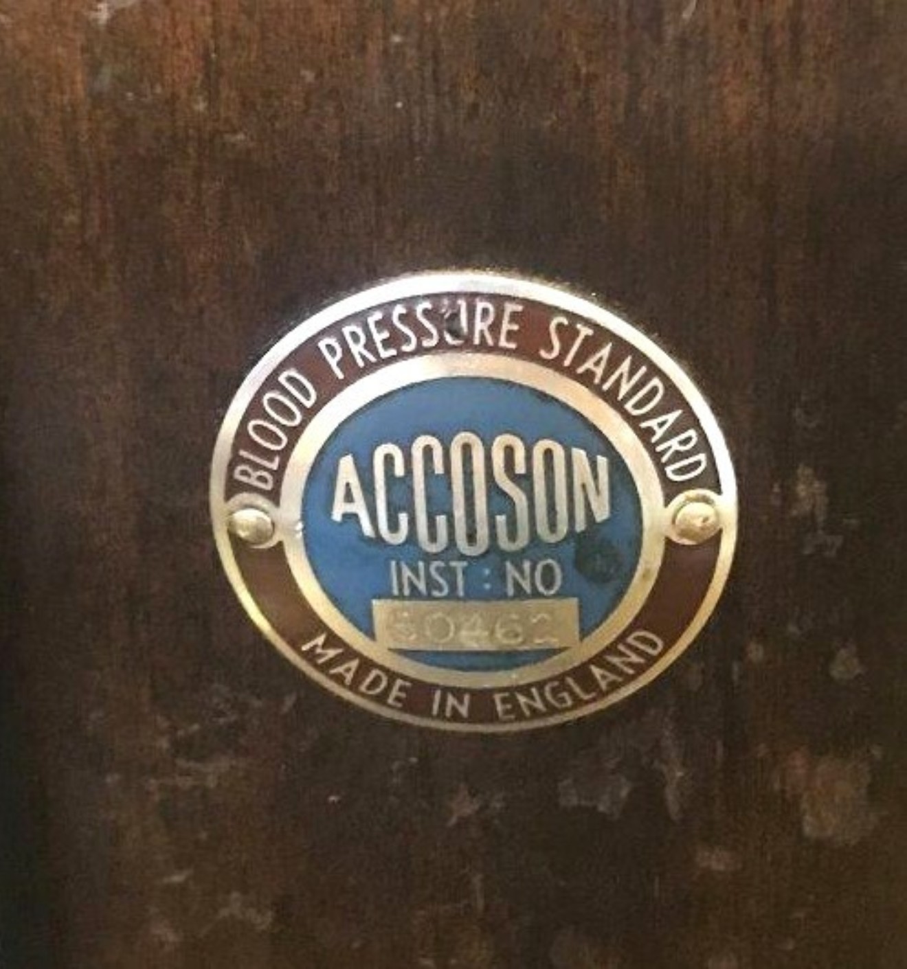 Vintage Accoson Blood Pressure Standard Sphygmomanometer in Wooden Jointed Case