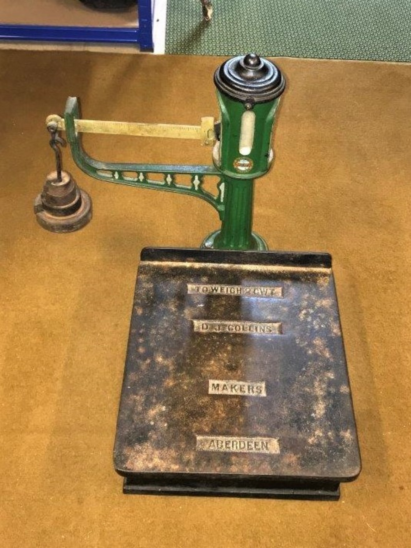 Vintage Platform Scales J D Collins Aberdeen