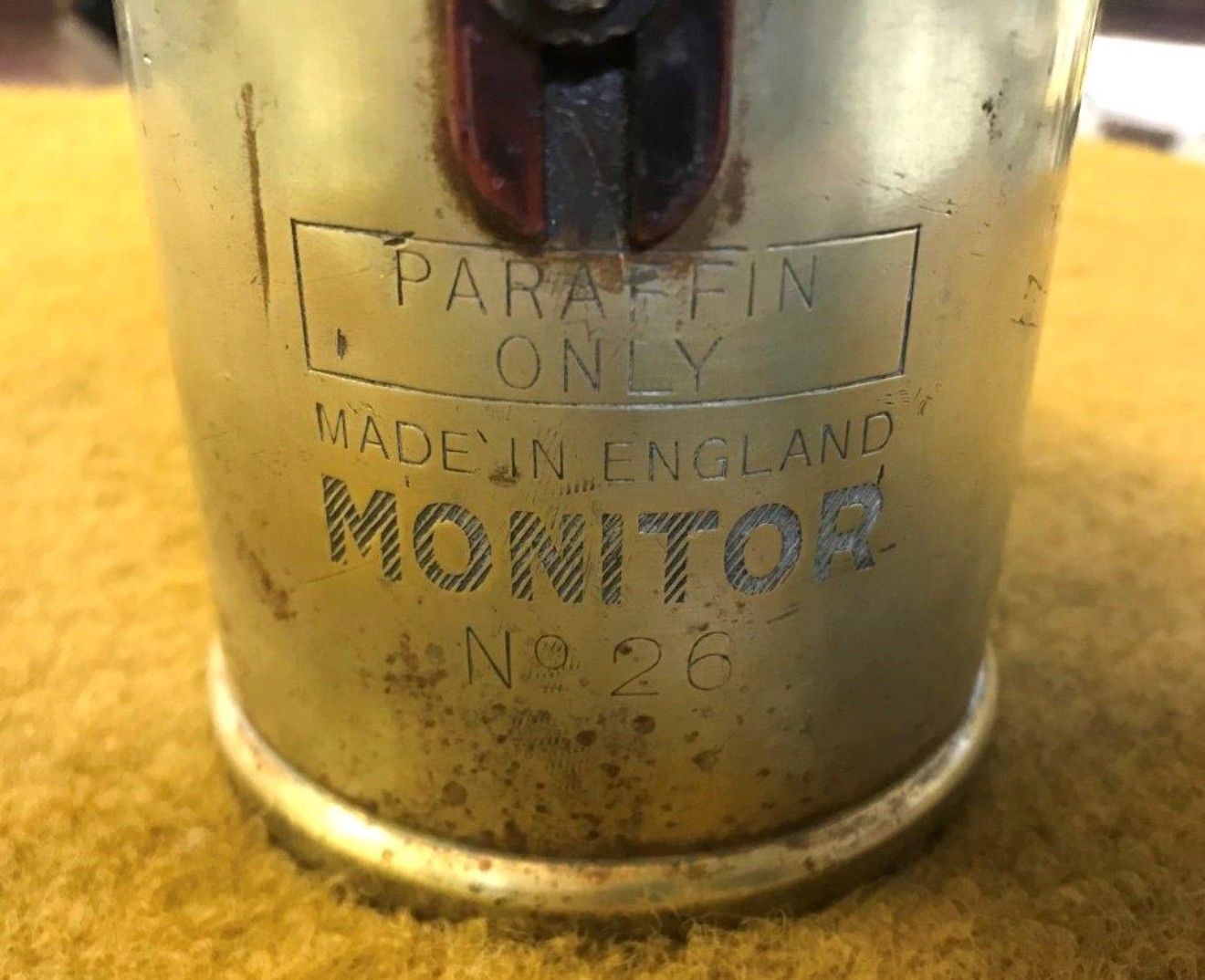 Vintage Monitor No 26 Brass Paraffin Blow Torch/Lamp