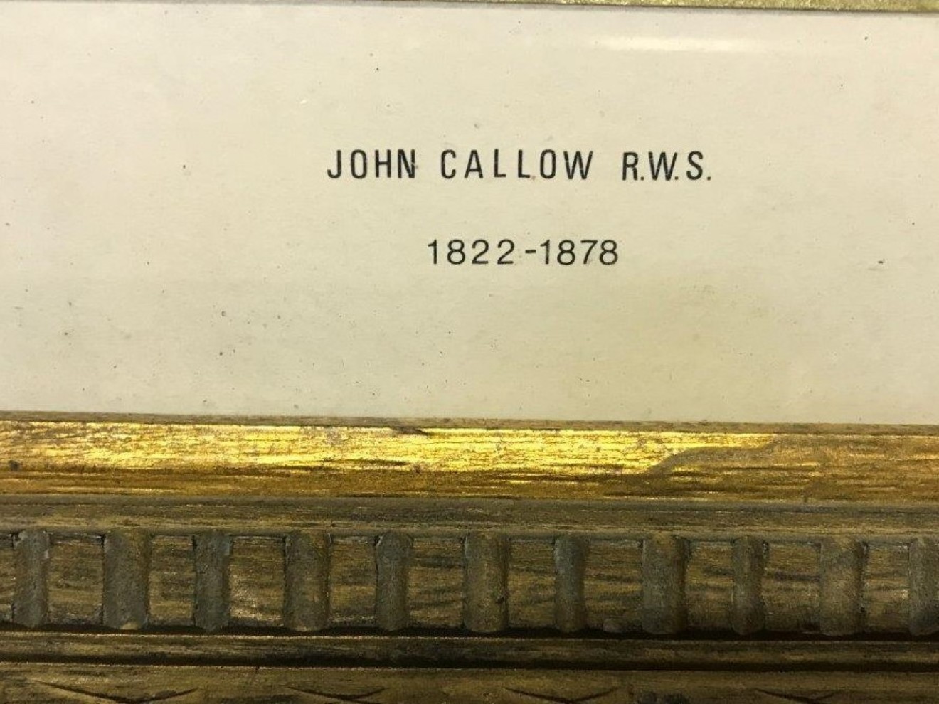 Drawing of Keep/Fort Signed John Callow RWS