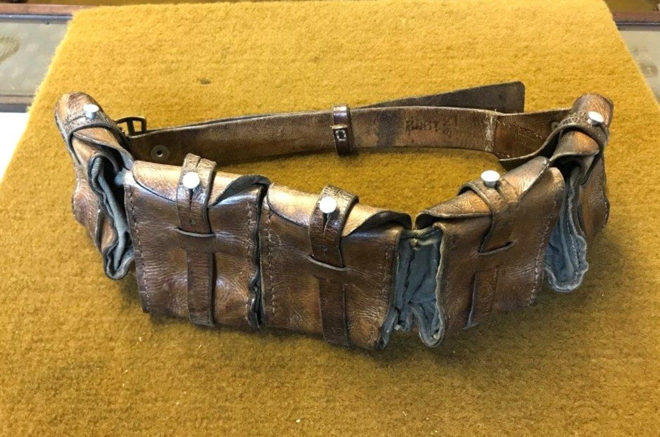 WW2 Swedish Mauser 5 Pouch Ammo Bandolier Belt