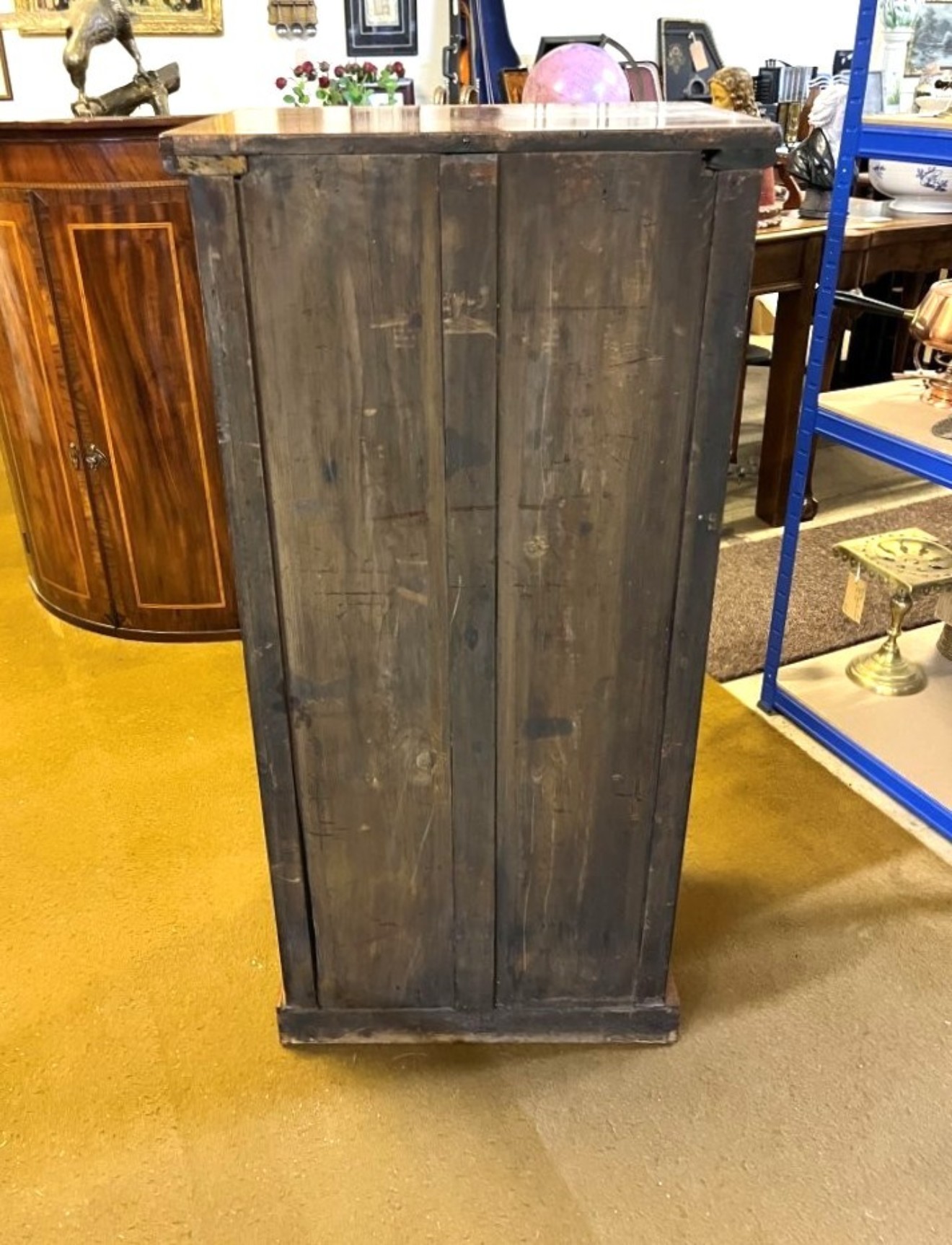 Victorian Figured Walnut Wellington Chest