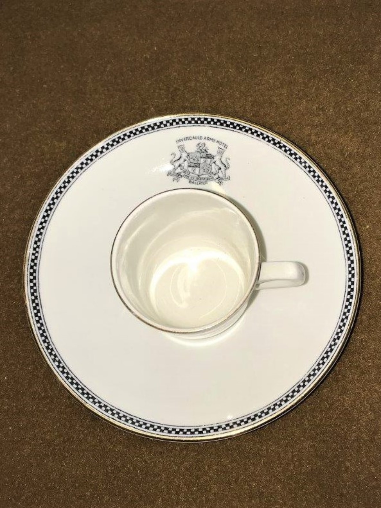 Coffee Cup & Saucer Set Invercauld Arms Ballater