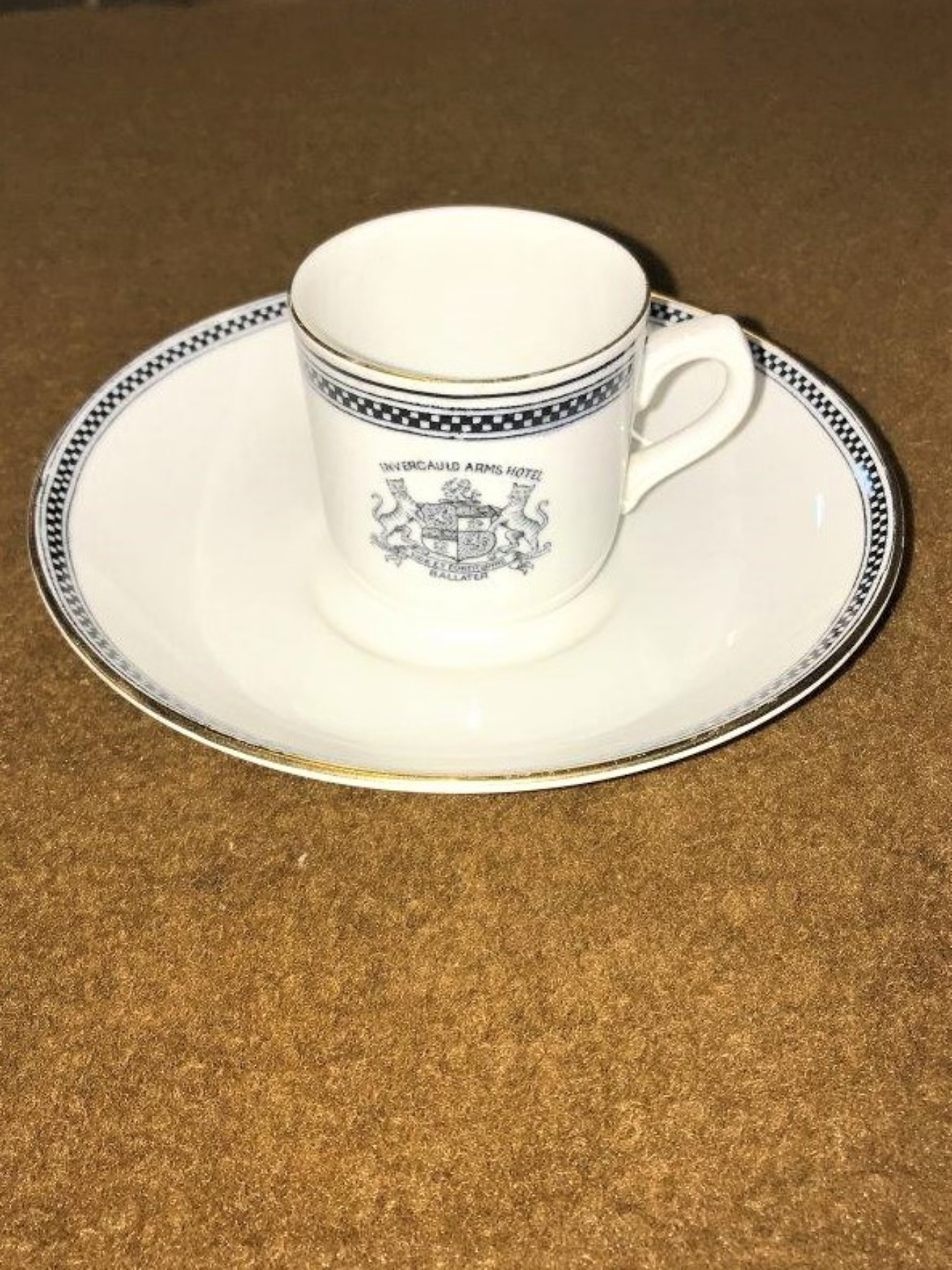 Coffee Cup & Saucer Set Invercauld Arms Ballater