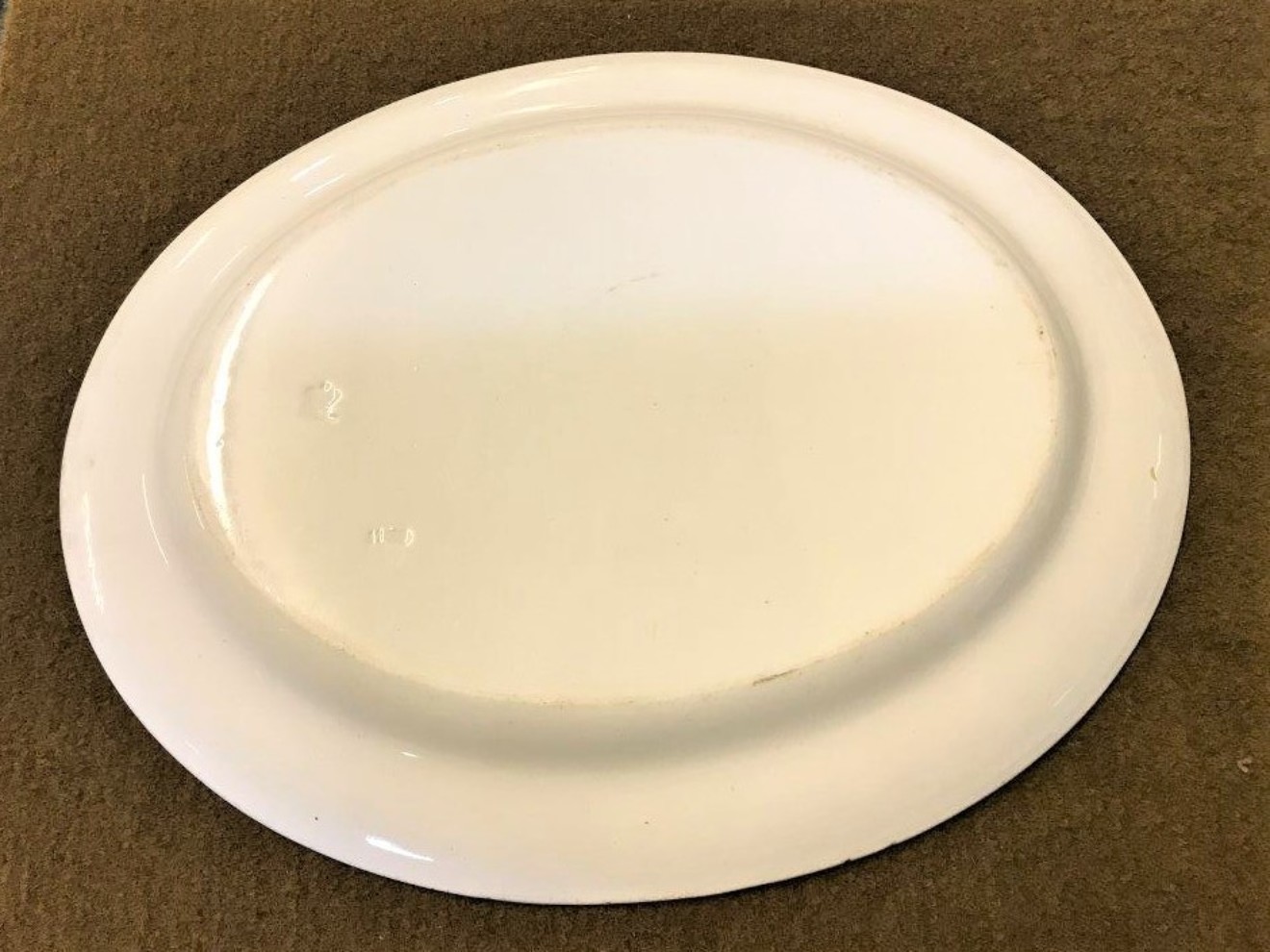 Antique Chinese Grey White Serving Platter