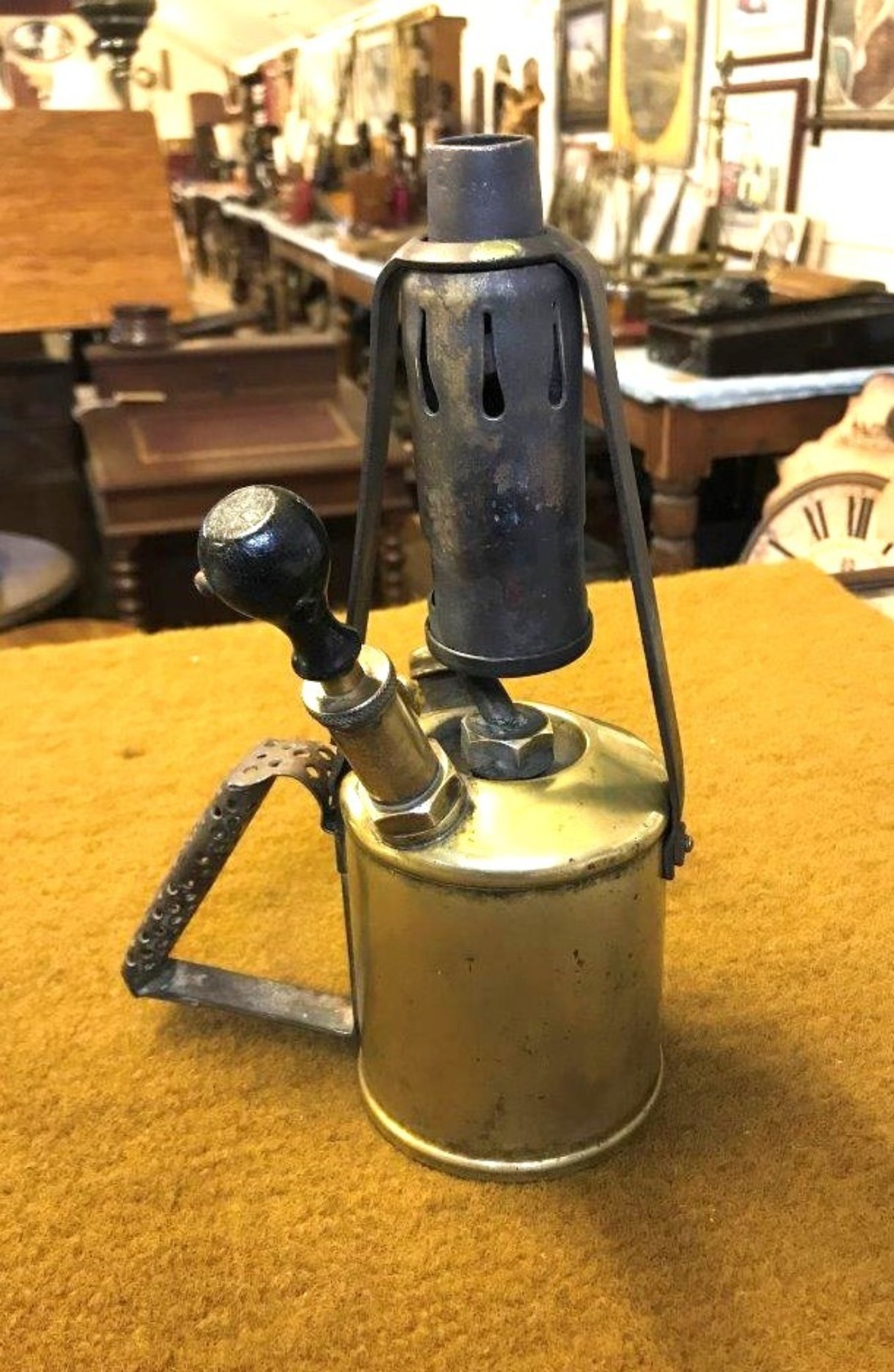 Vintage Primus No 634 Brass Paraffin Blow Torch/Lamp