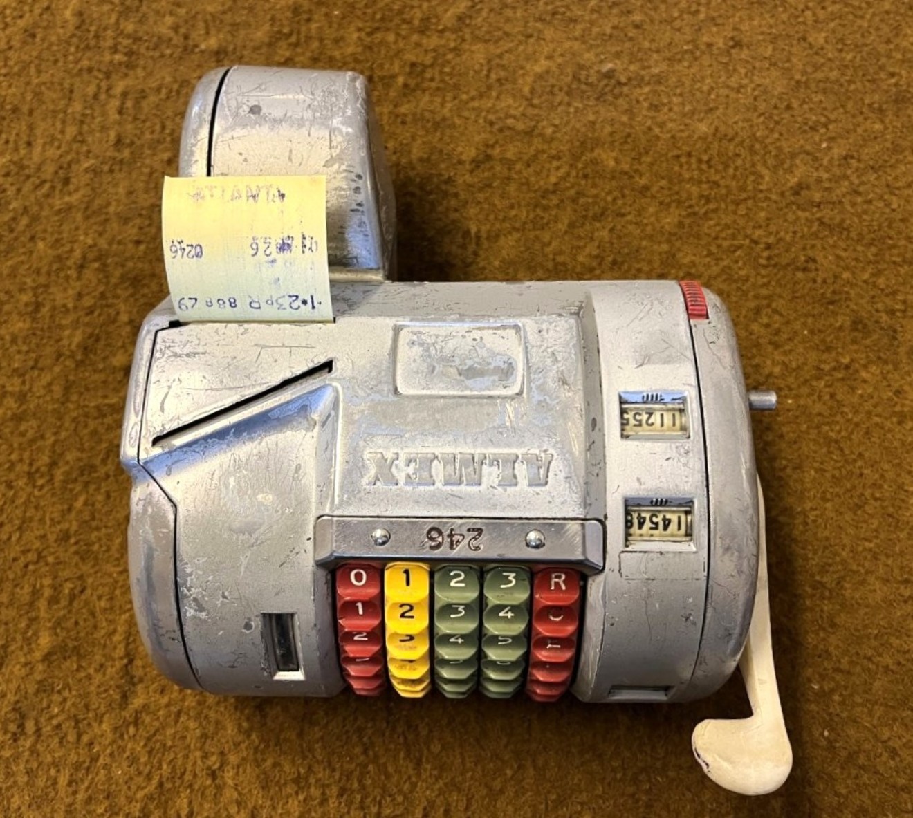 Vintage ALMEX Type A Bus Conductors Ticket Machine