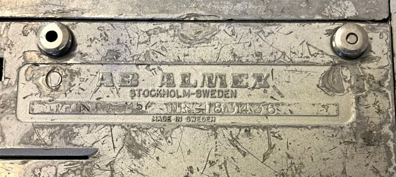 Vintage ALMEX Type A Bus Conductors Ticket Machine