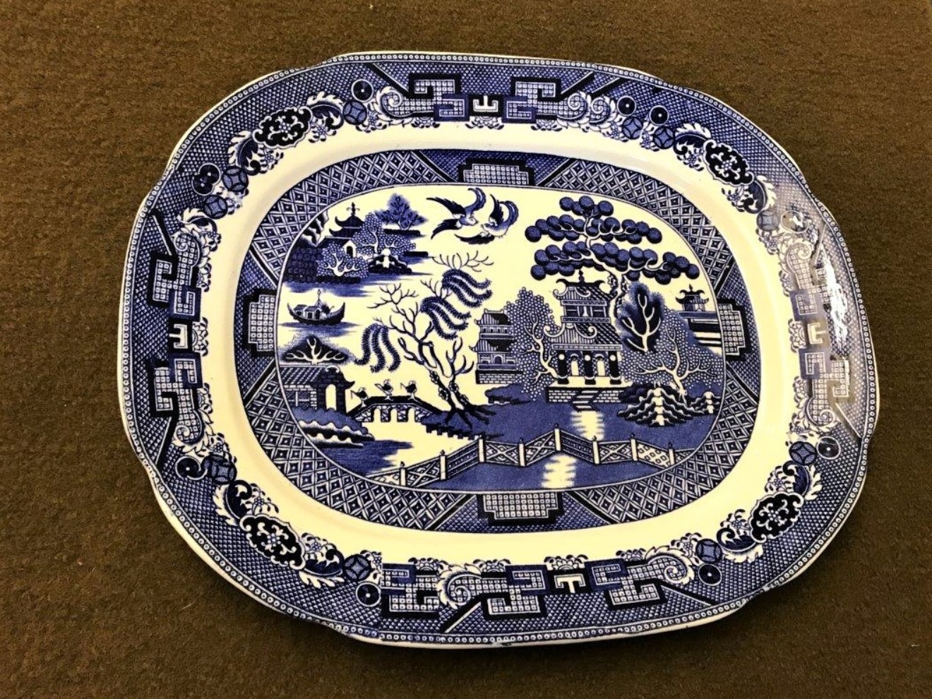 Willow Pattern Oval Platter
