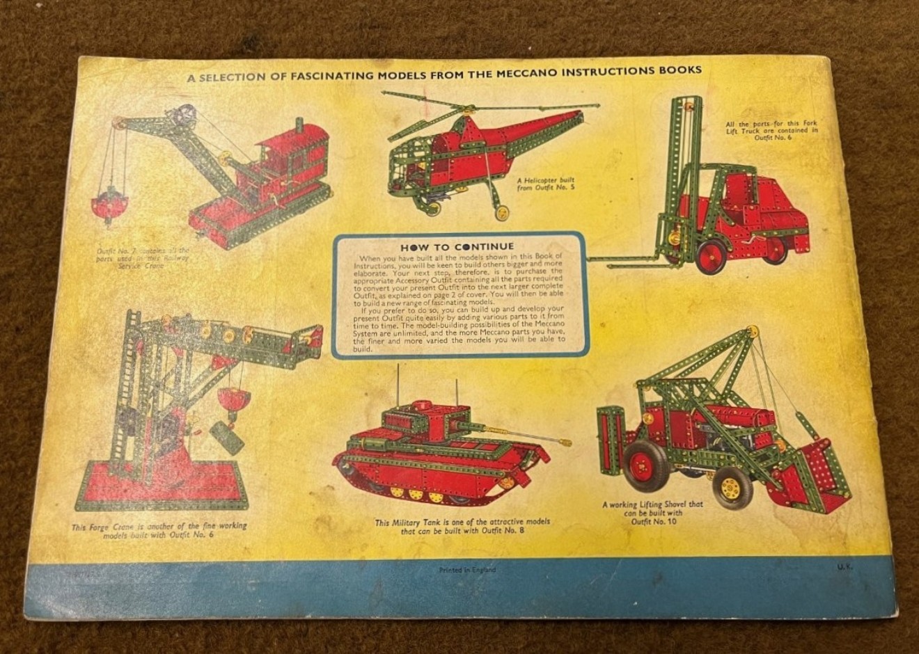 Vintage Meccano Outfit No6 Construction Kit Circa 1962 - 64