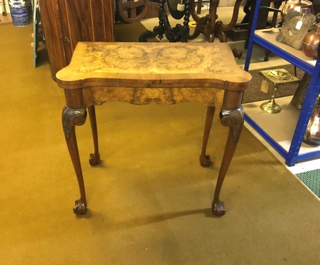 Antique Walnut Console / Card Table