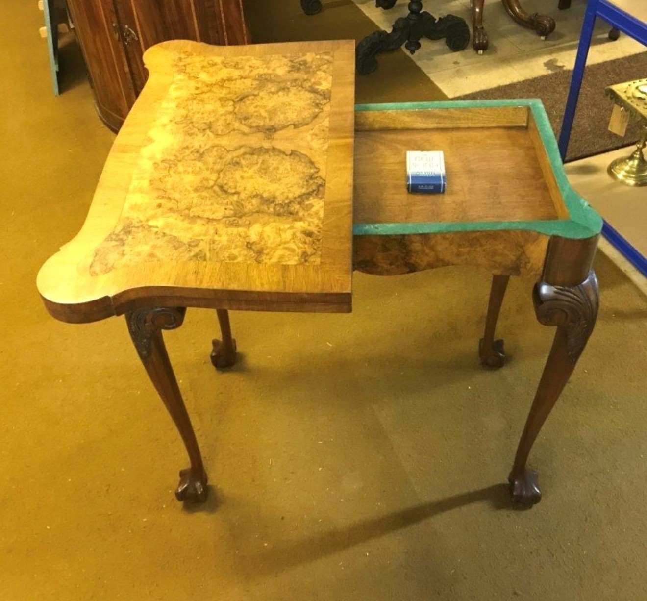 Antique Walnut Console / Card Table