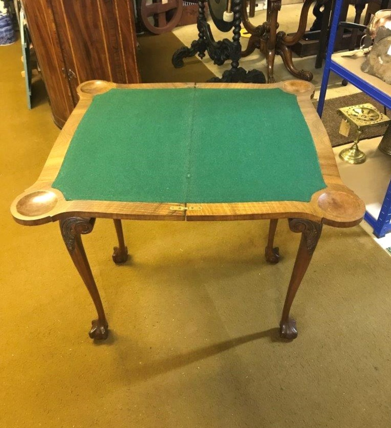 Antique Walnut Console / Card Table