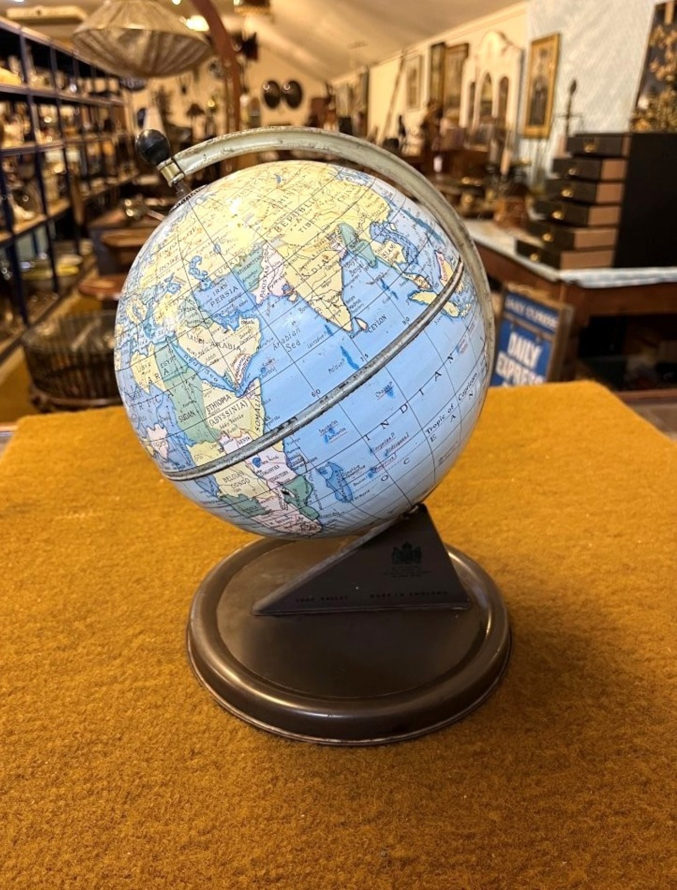 Vintage Chad Valley 6" World Globe