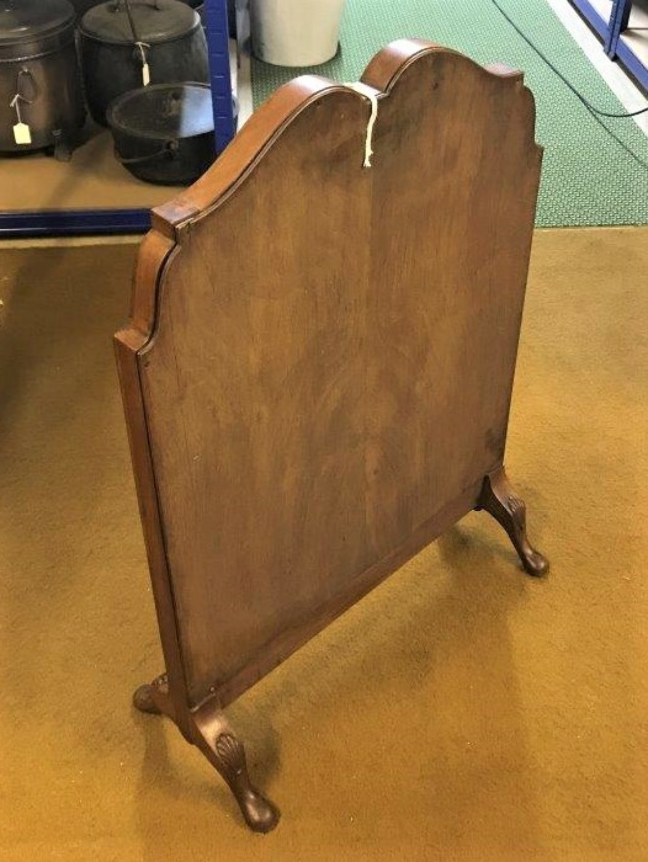 Edwardian Walnut Sampler Fire Screen