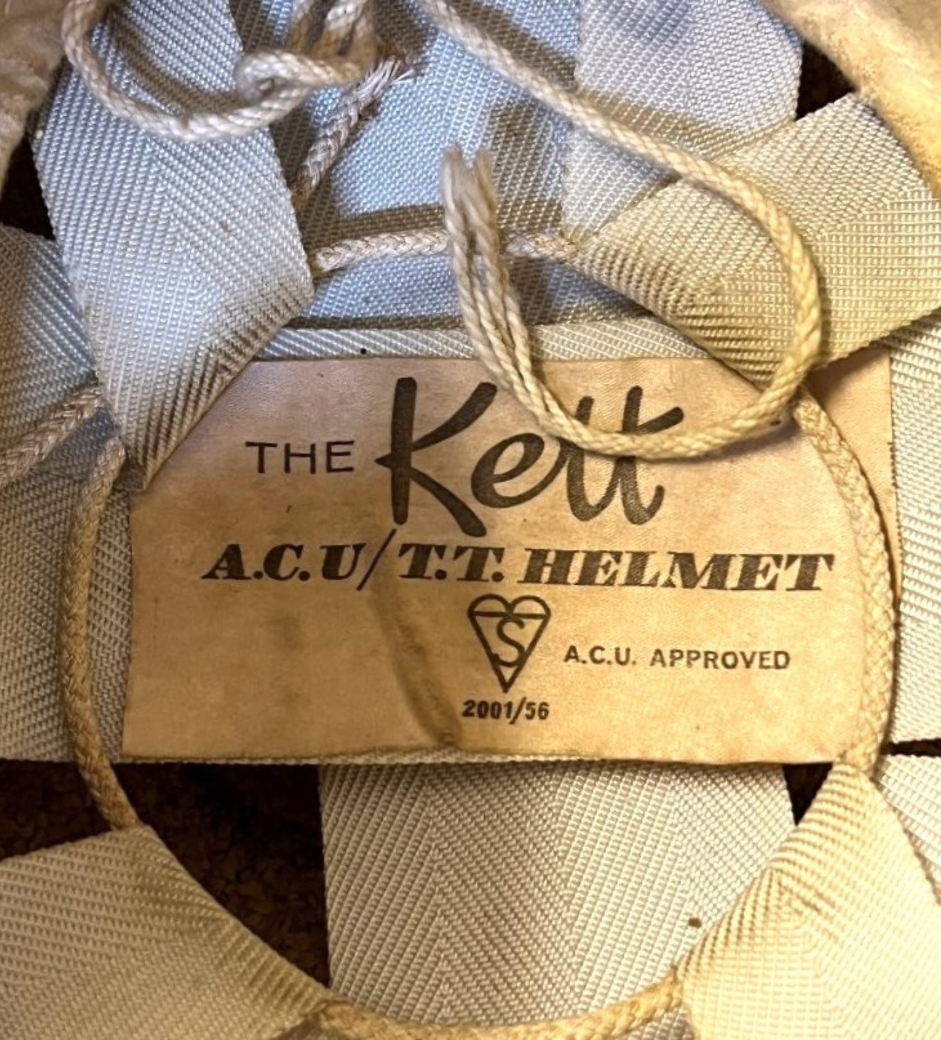 Vintage "The Kett" Pudding Basin ACU / TT Motorcycle Helmet and Aviator Goggles